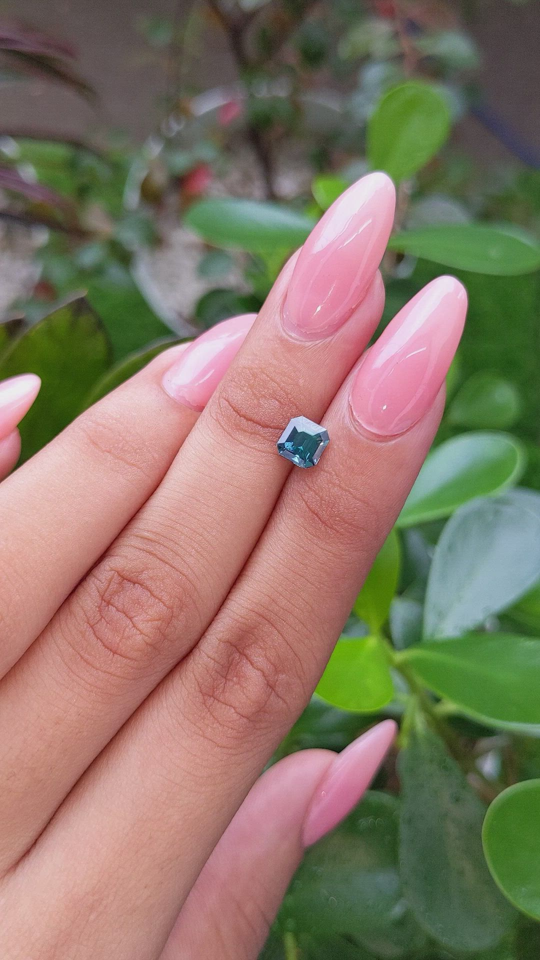 1.07 Ct. Bluish Green Sapphire from Africa Size Video