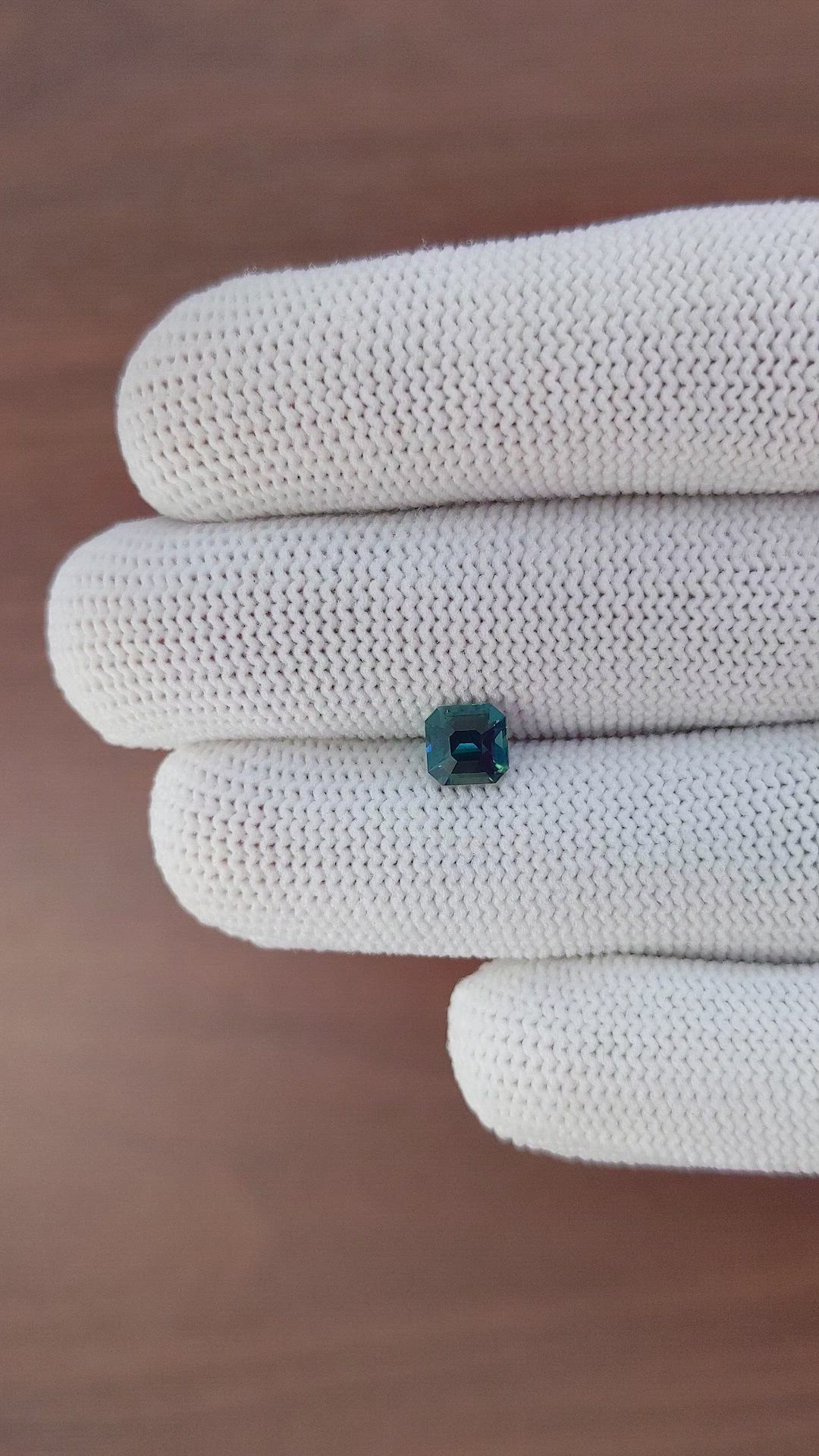1.07 Ct. Bluish Green Sapphire from Africa Size Video