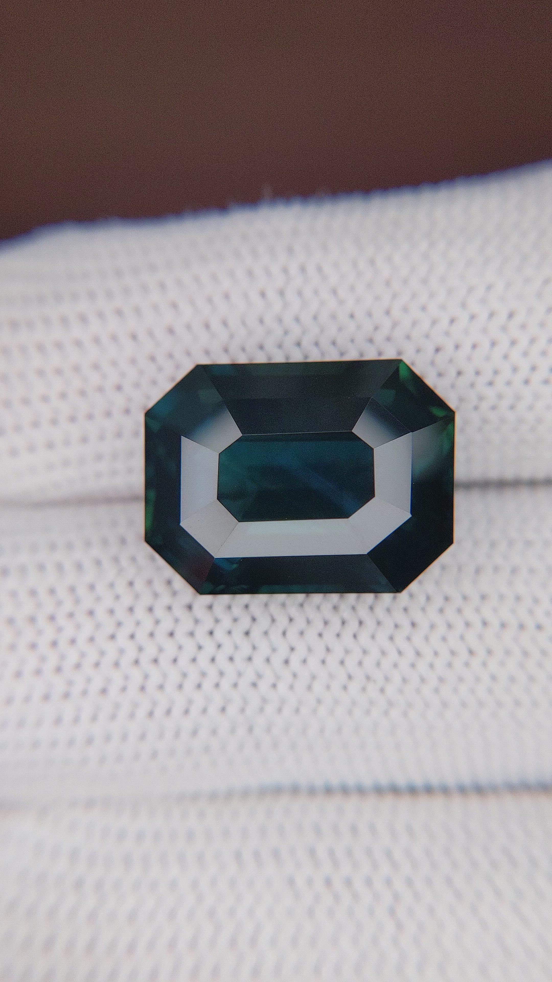 18.27 Ct. Greenish Blue Sapphire from Africa Size Video