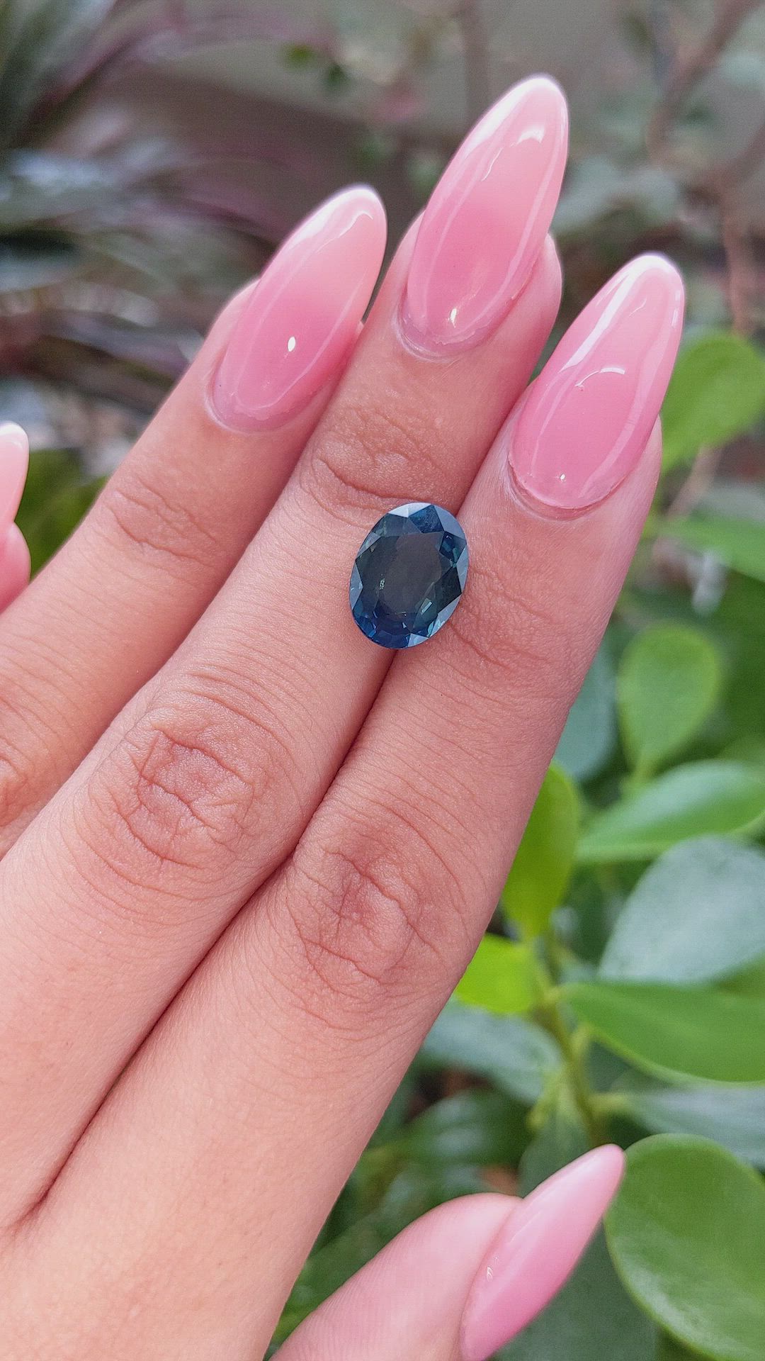 5.03 Ct. Greenish Blue Sapphire from Africa Size Video