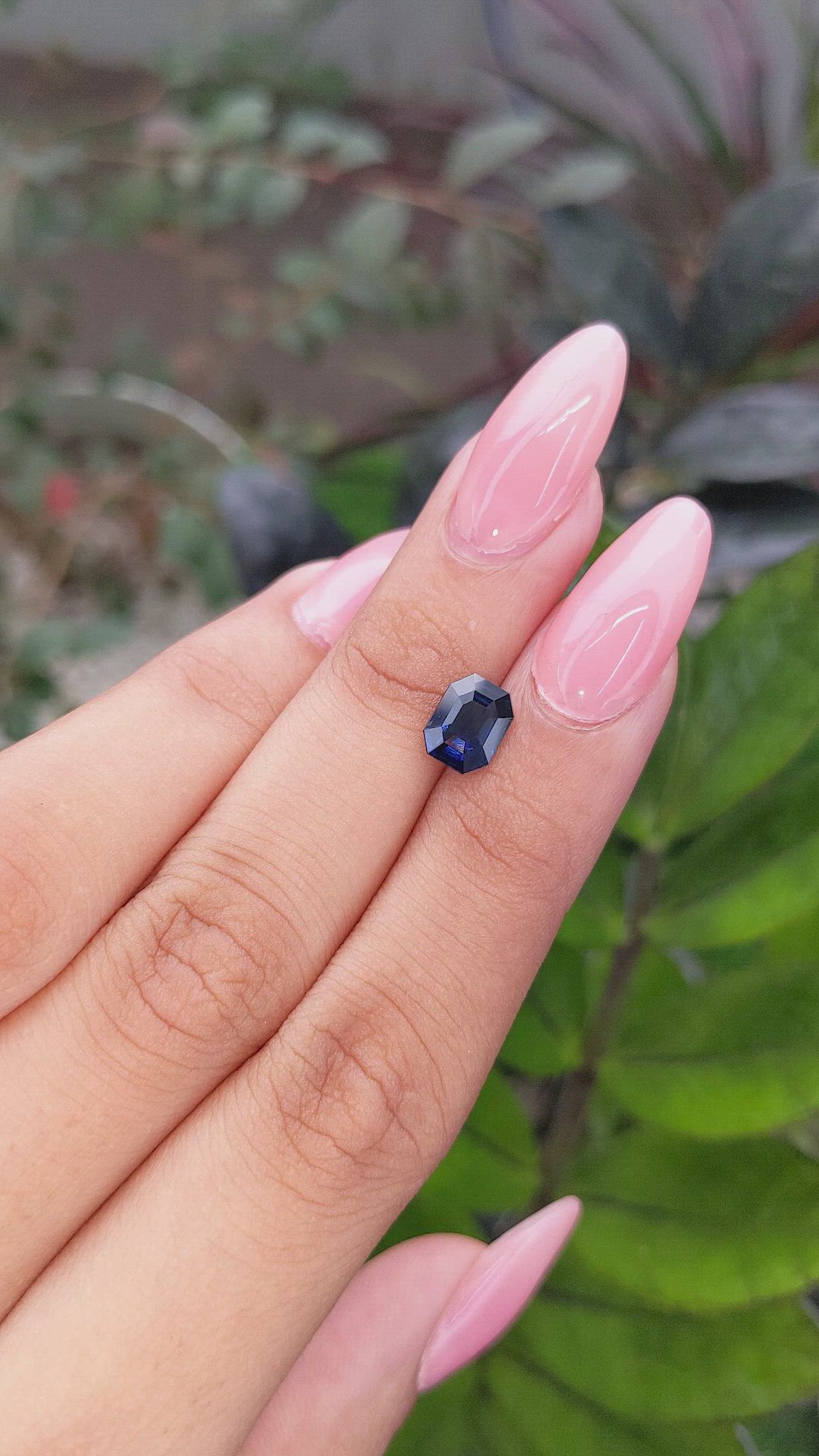 2.03 Ct. Greenish Blue Sapphire from Africa Size Video