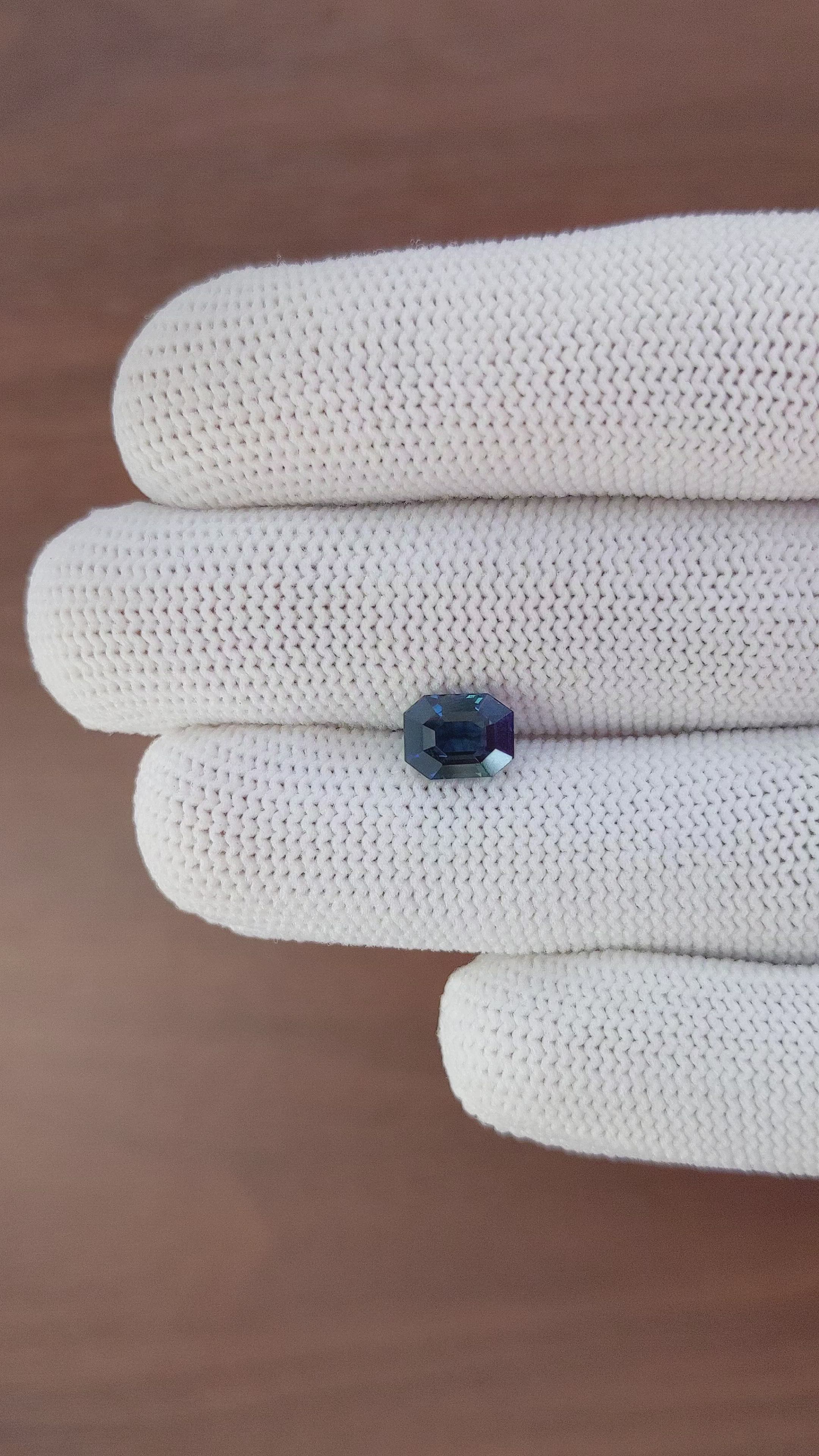 2.03 Ct. Greenish Blue Sapphire from Africa Size Video