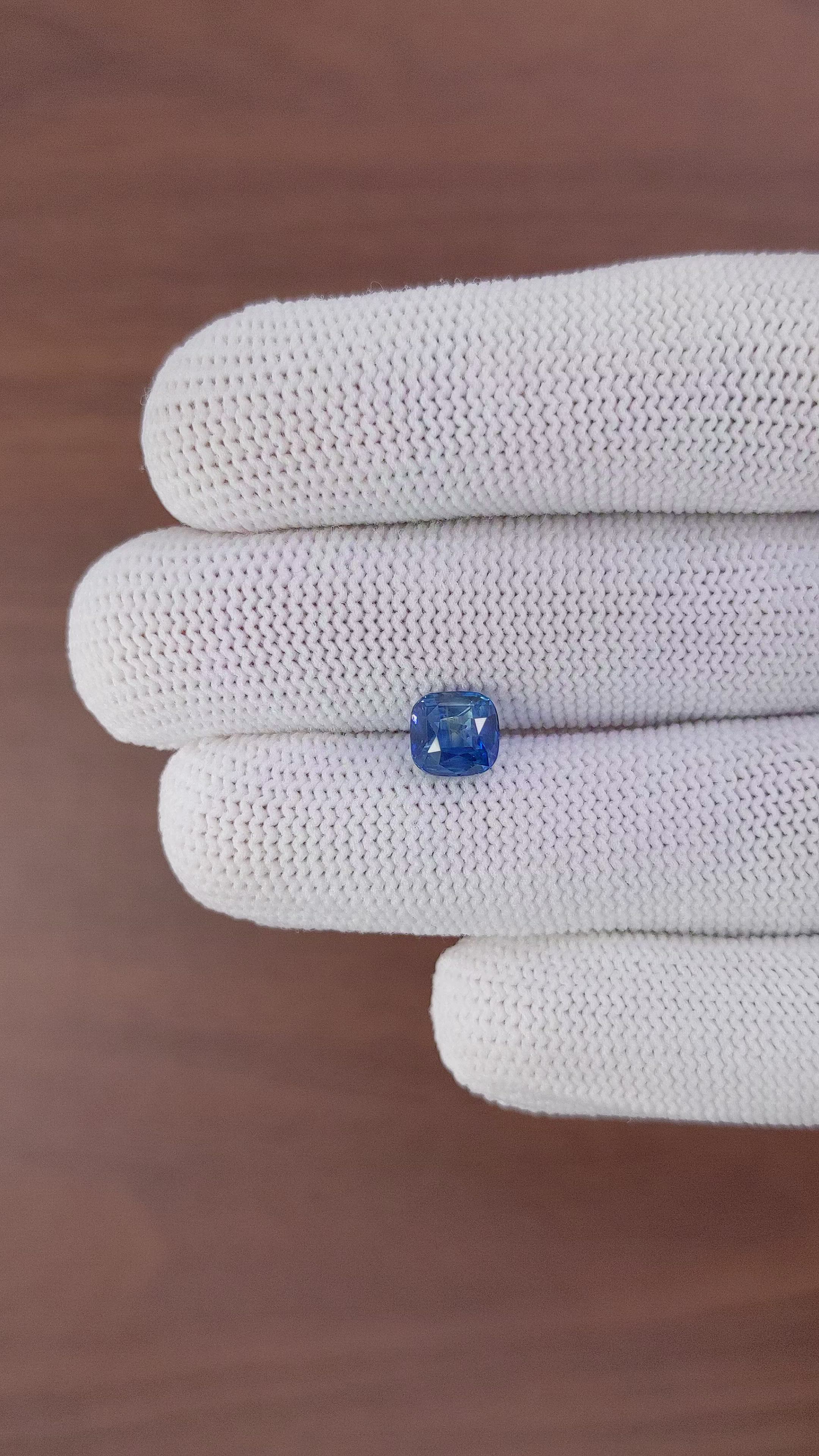 2.04 Ct. Blue Sapphire from Africa Size Video
