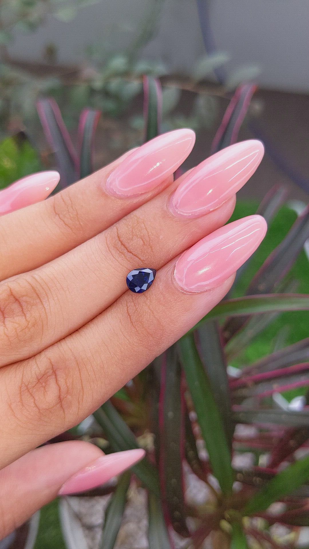 0.98 Ct. Blue Sapphire from Africa Size Video