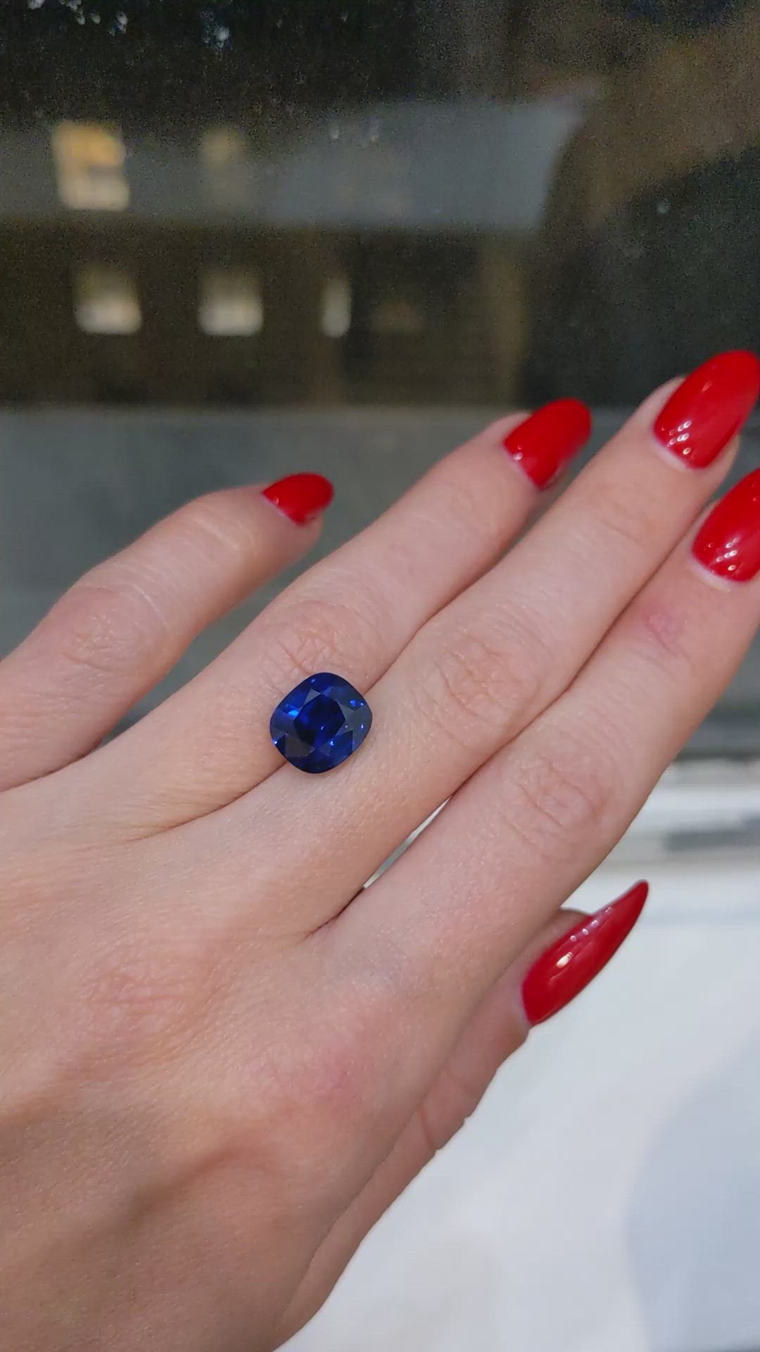6.03 Ct. Blue Sapphire from Madagascar Size Video