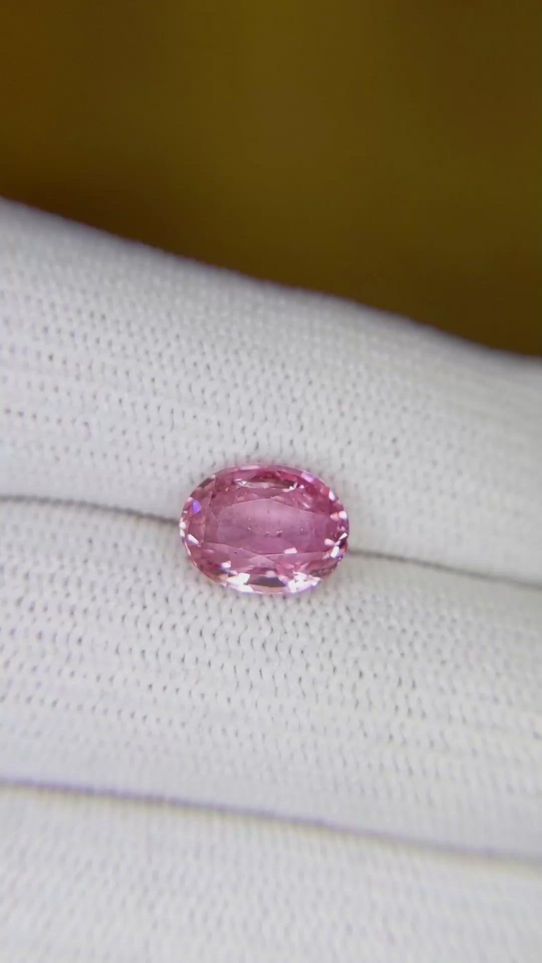 3.48 Ct. Padparadscha Sapphire from Madagascar Size Video