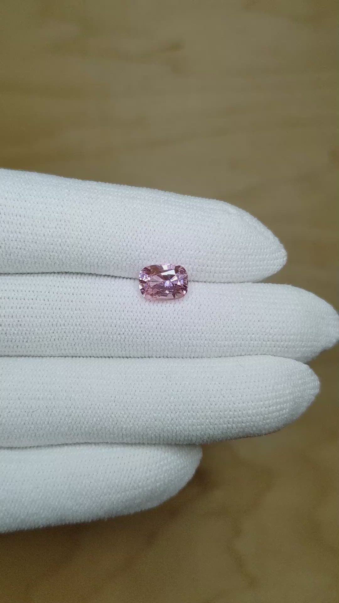 2.04 Ct. Padparadscha Sapphire from Madagascar Size Video