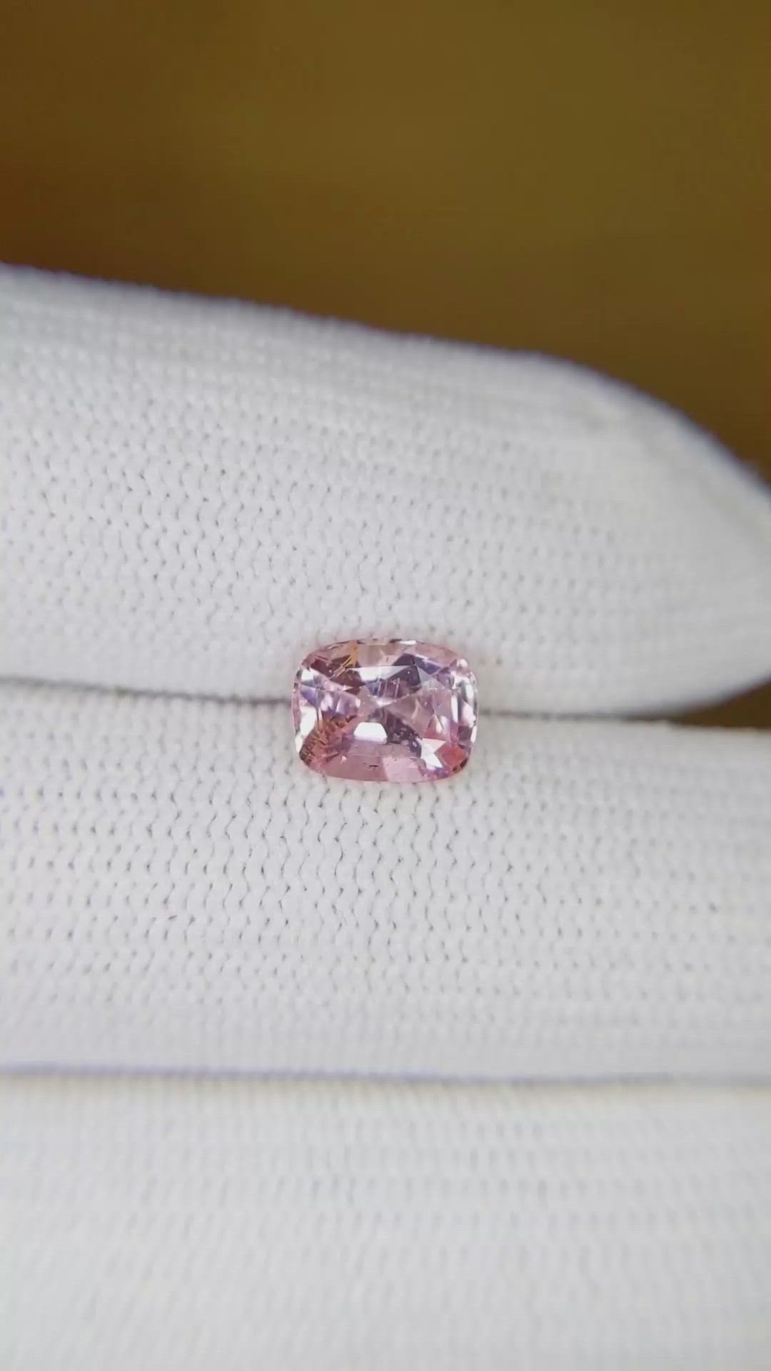 1.51 Ct. Padparadscha Sapphire from Madagascar Size Video