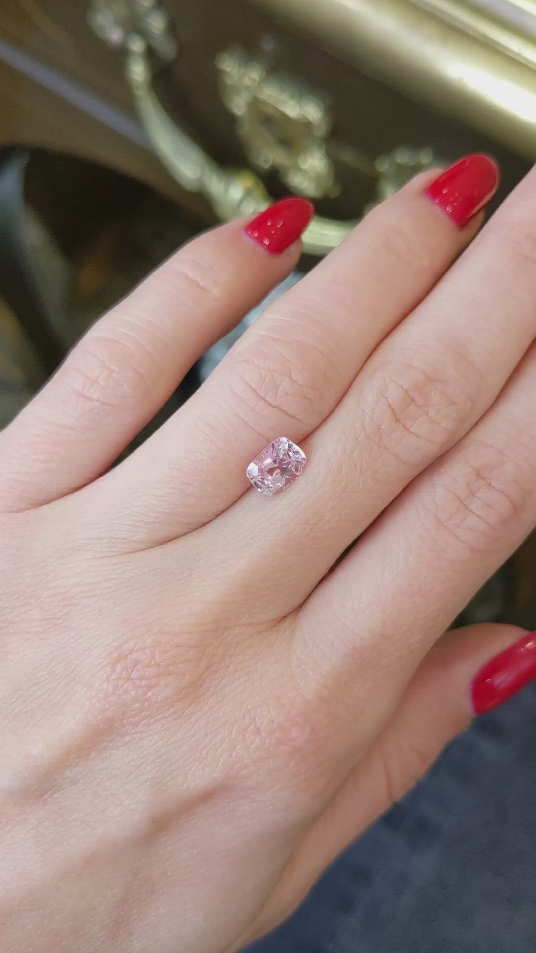 1.51 Ct. Padparadscha Sapphire from Madagascar Size Video