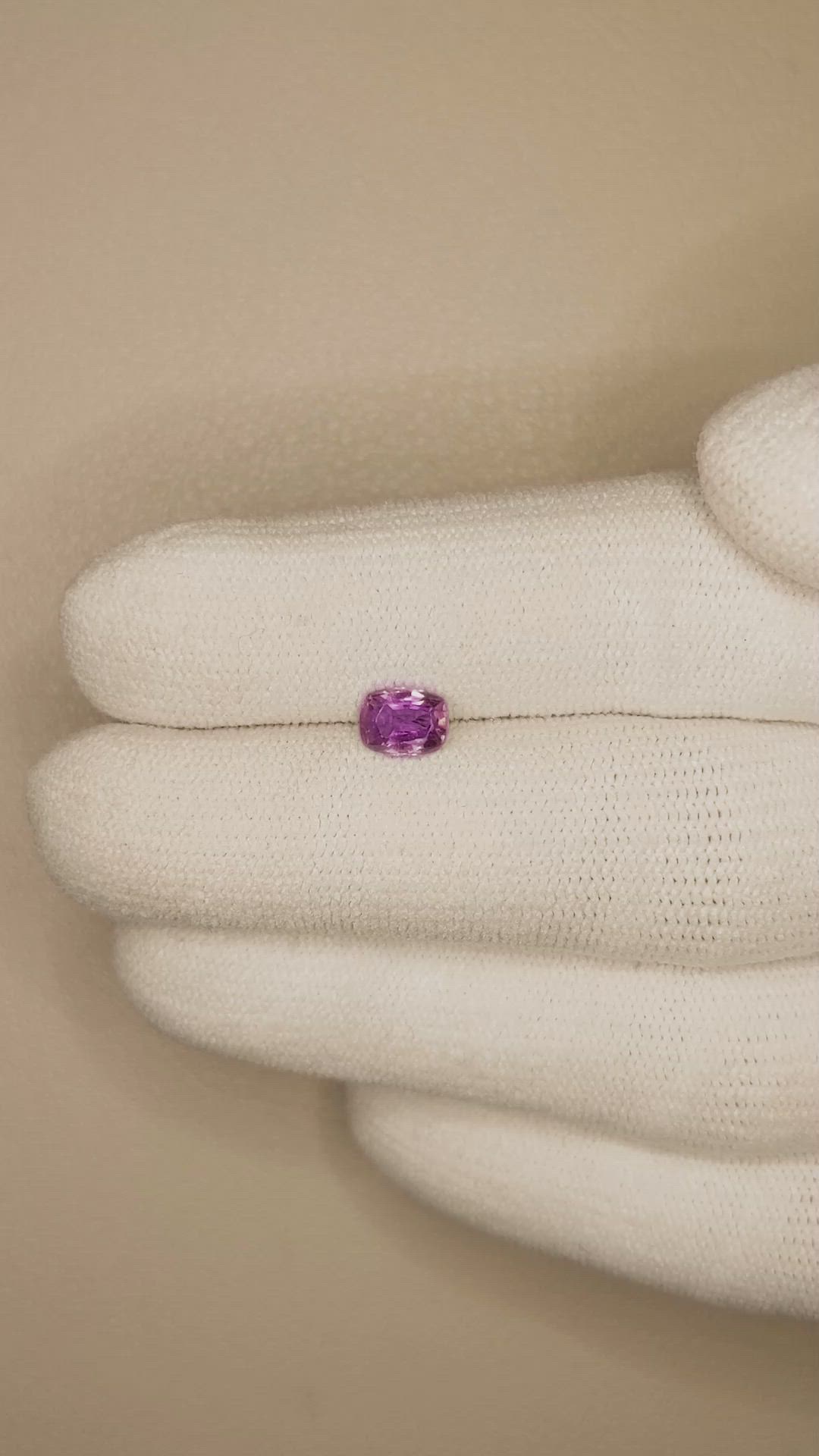 0.81 Ct. Color Change Sapphire from Ceylon (Sri Lanka) Size Video