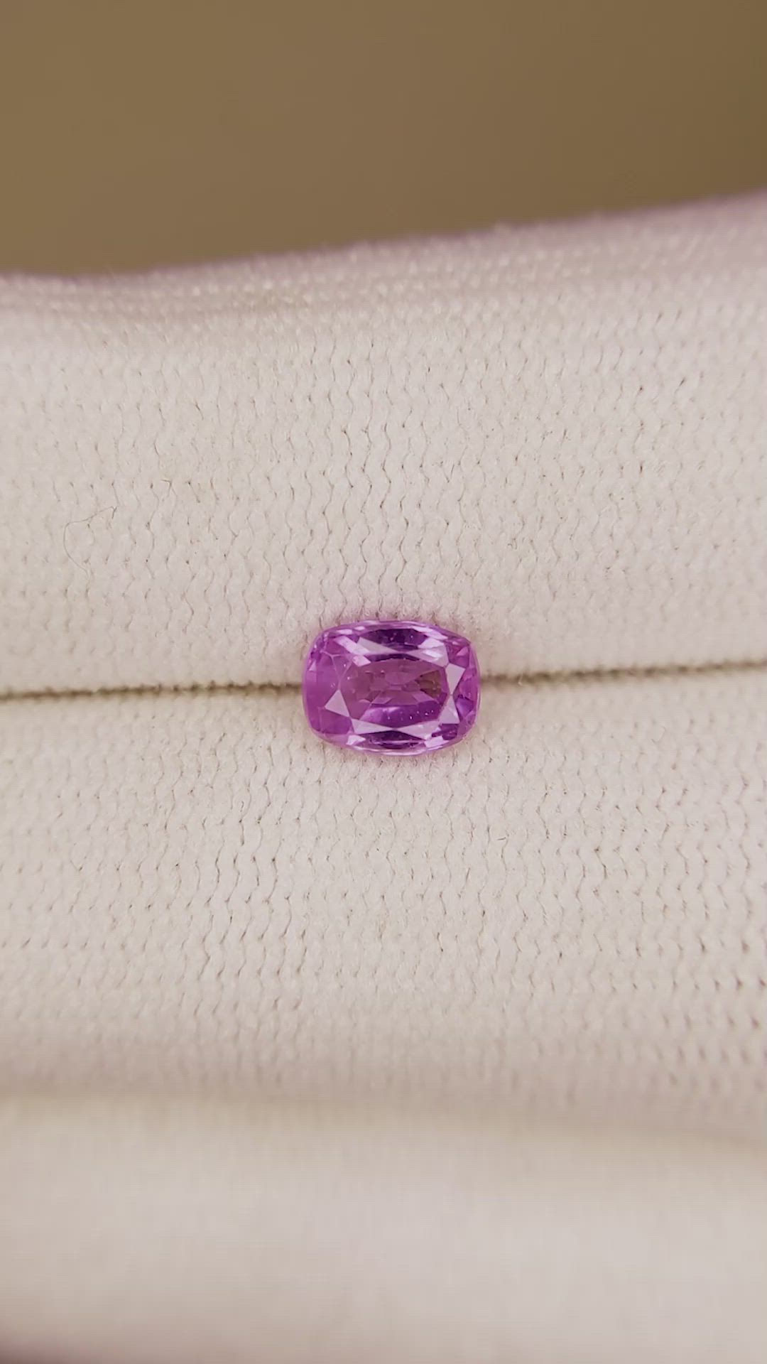 0.81 Ct. Color Change Sapphire from Ceylon (Sri Lanka) Size Video