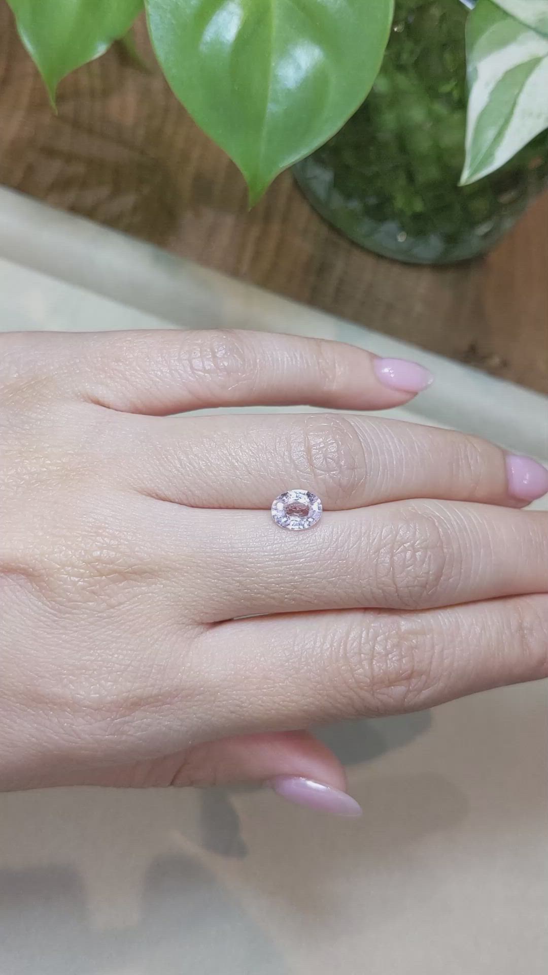 1.37 Ct. Pink Sapphire from Madagascar Size Video