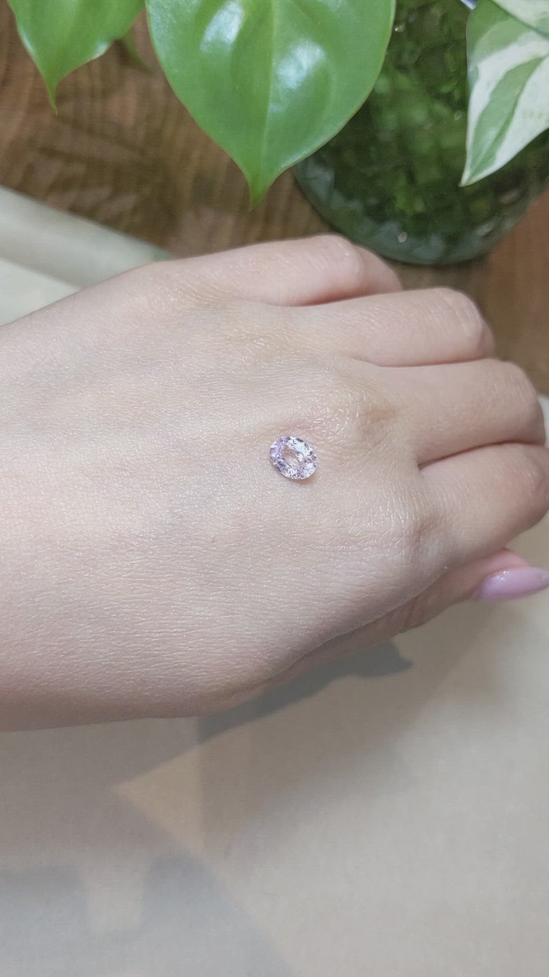 1.37 Ct. Pink Sapphire from Madagascar Size Video
