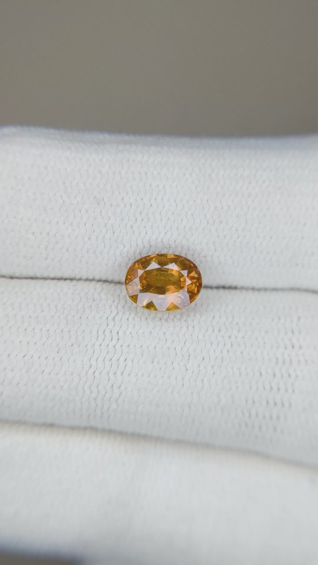 1.61 Ct. Orangish Brown Sapphire from Madagascar Size Video