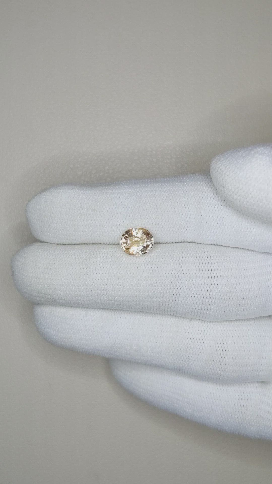 1.50 Ct. Peach Sapphire from Madagascar Size Video