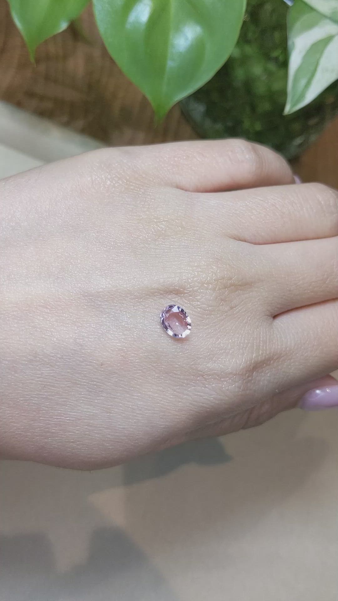 1.14 Ct. Pink Sapphire from Madagascar Size Video