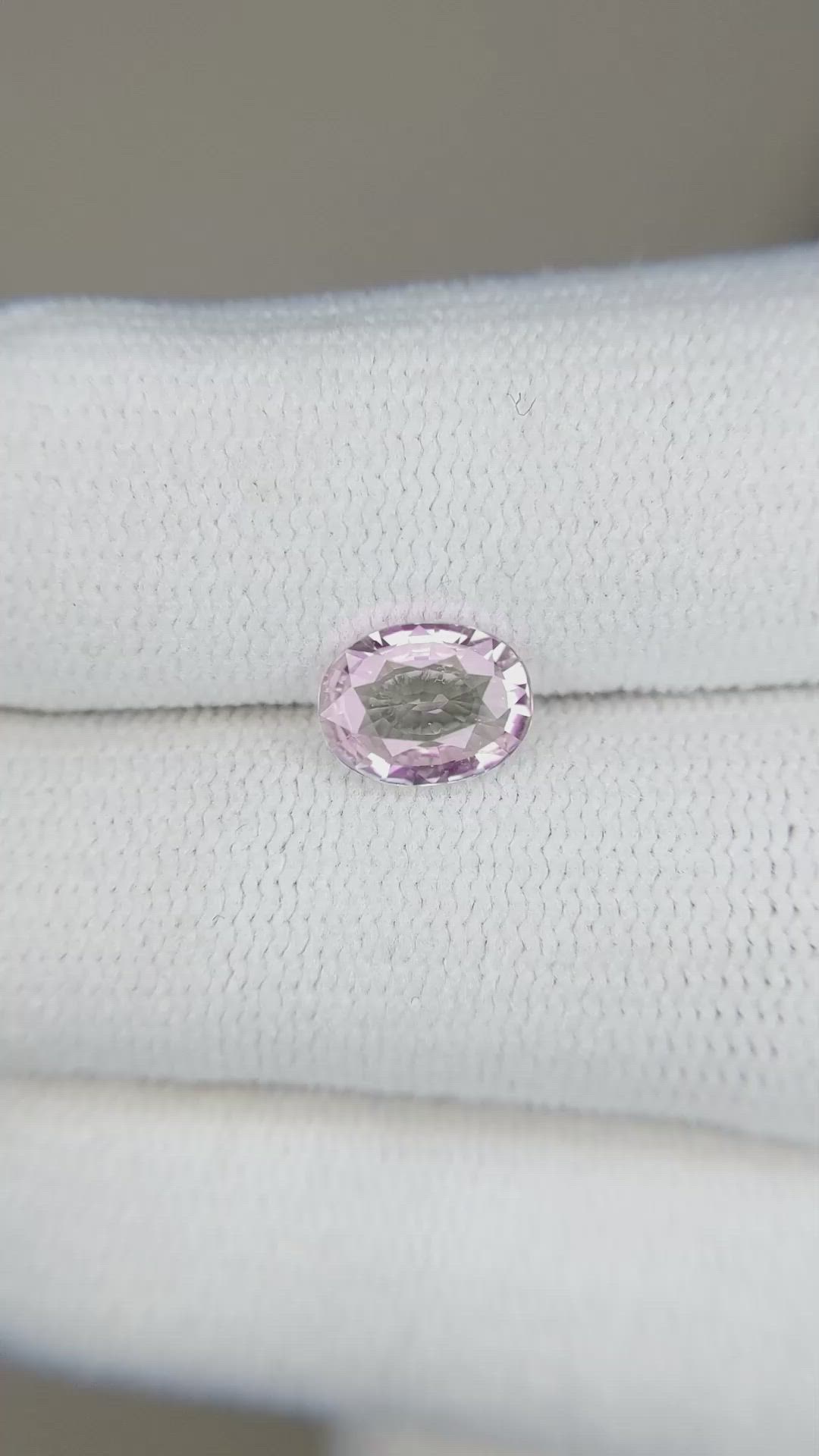 1.14 Ct. Pink Sapphire from Madagascar Size Video