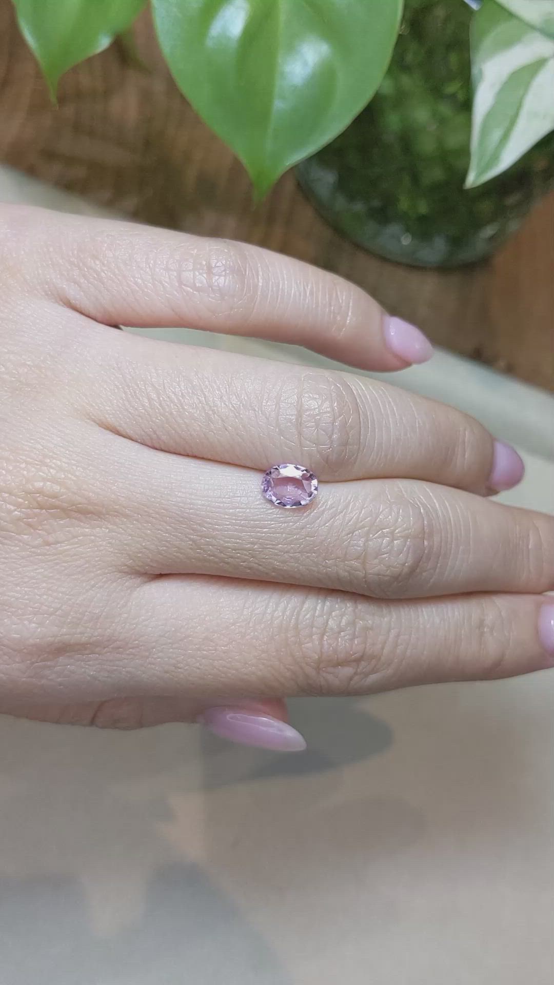 1.14 Ct. Pink Sapphire from Madagascar Size Video