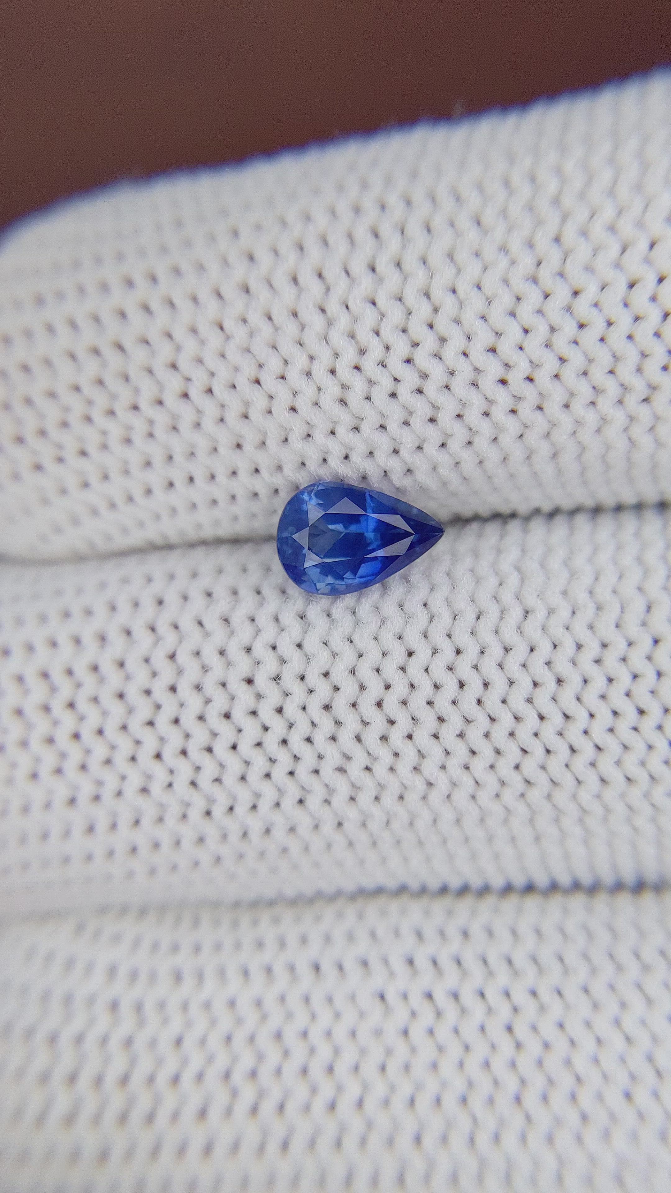 0.95 Ct. Blue Sapphire from Africa Size Video