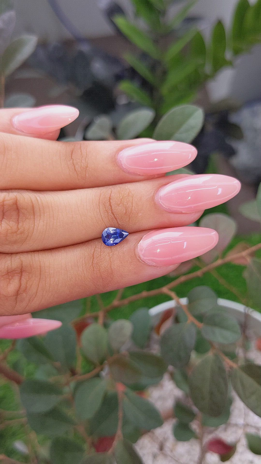 0.95 Ct. Blue Sapphire from Africa Size Video