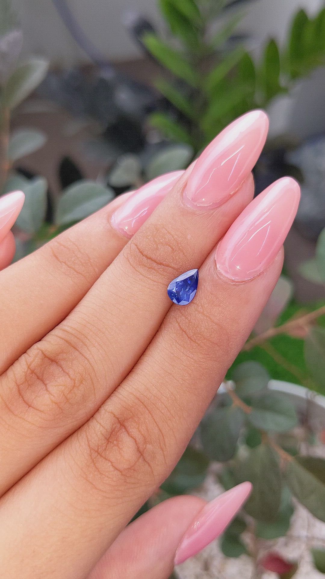 0.95 Ct. Blue Sapphire from Africa Size Video