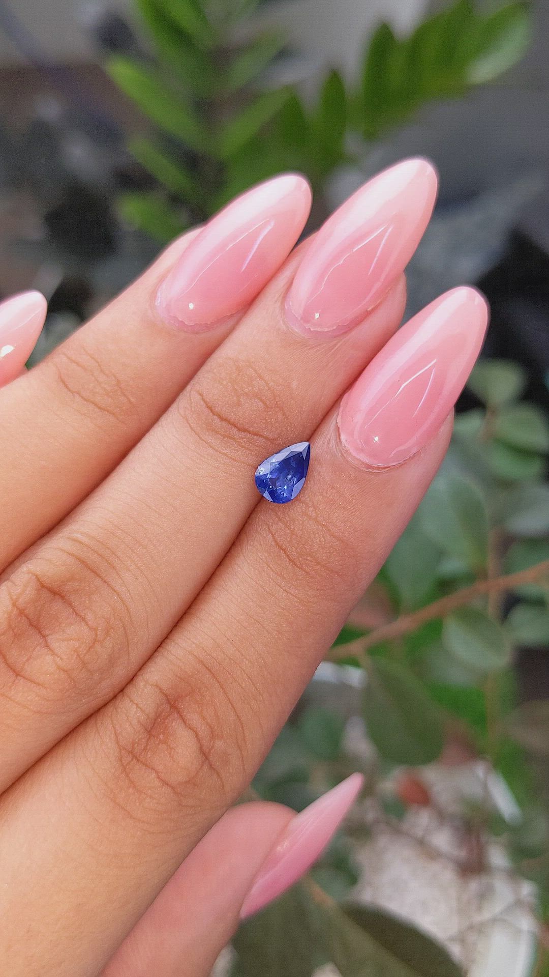 0.95 Ct. Blue Sapphire from Africa Size Video