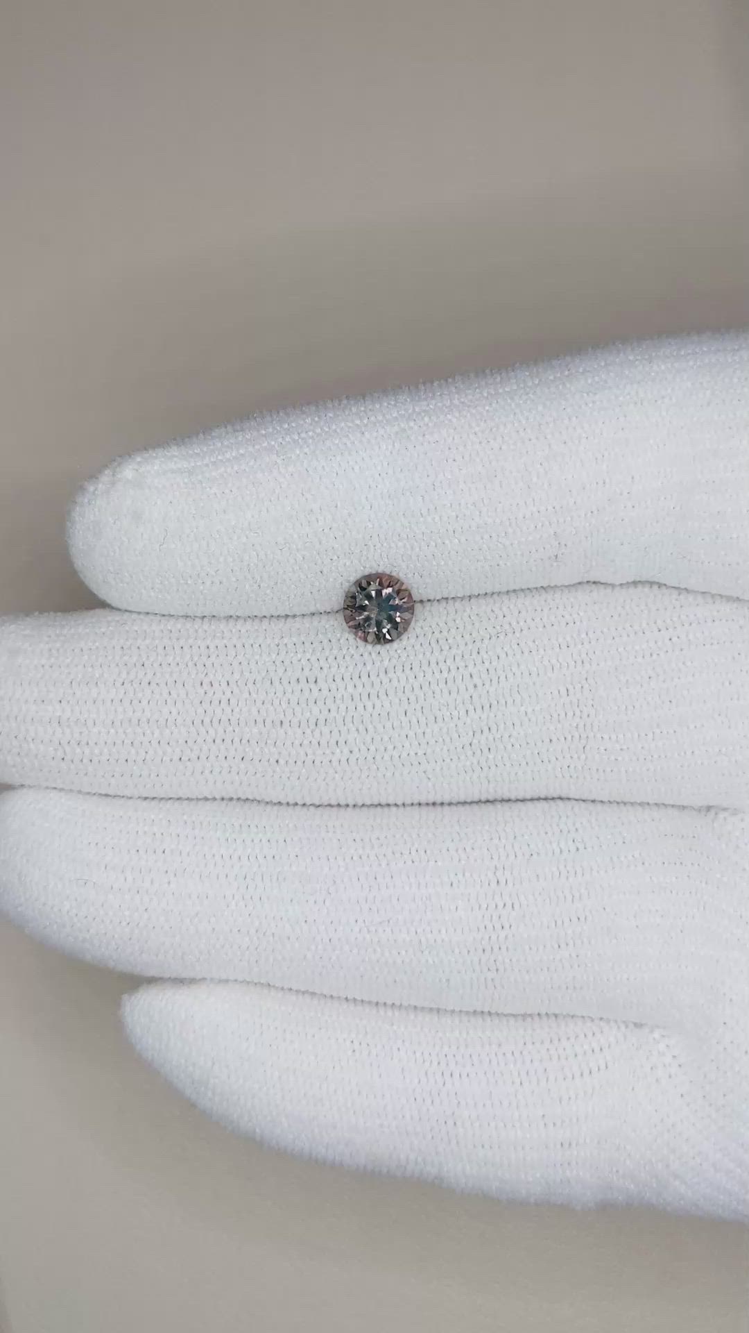 0.74 Ct. Reddish Orange Sapphire from Ceylon (Sri Lanka) Size Video