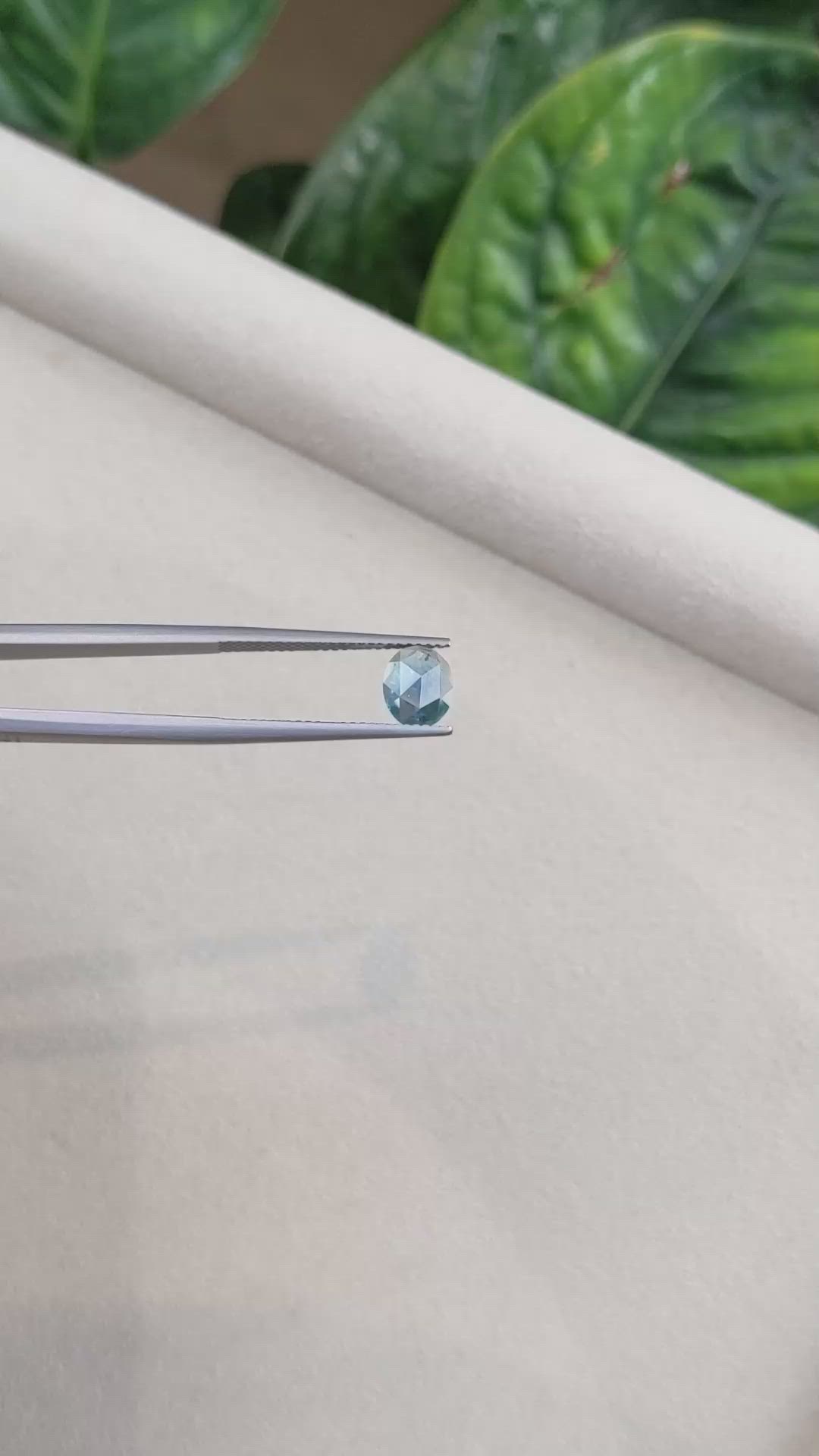 1.18 Ct. Greenish Blue Sapphire from Montana Size Video