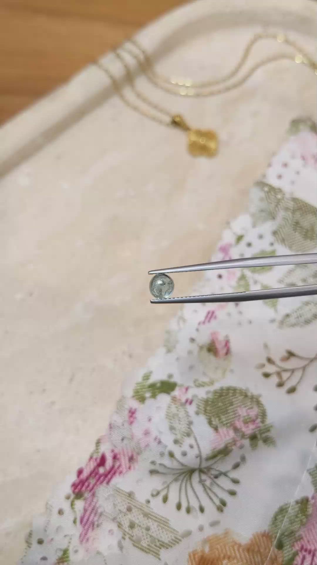 1.15 Ct. Bluish Green Cabochon Sapphire from Montana Size Video