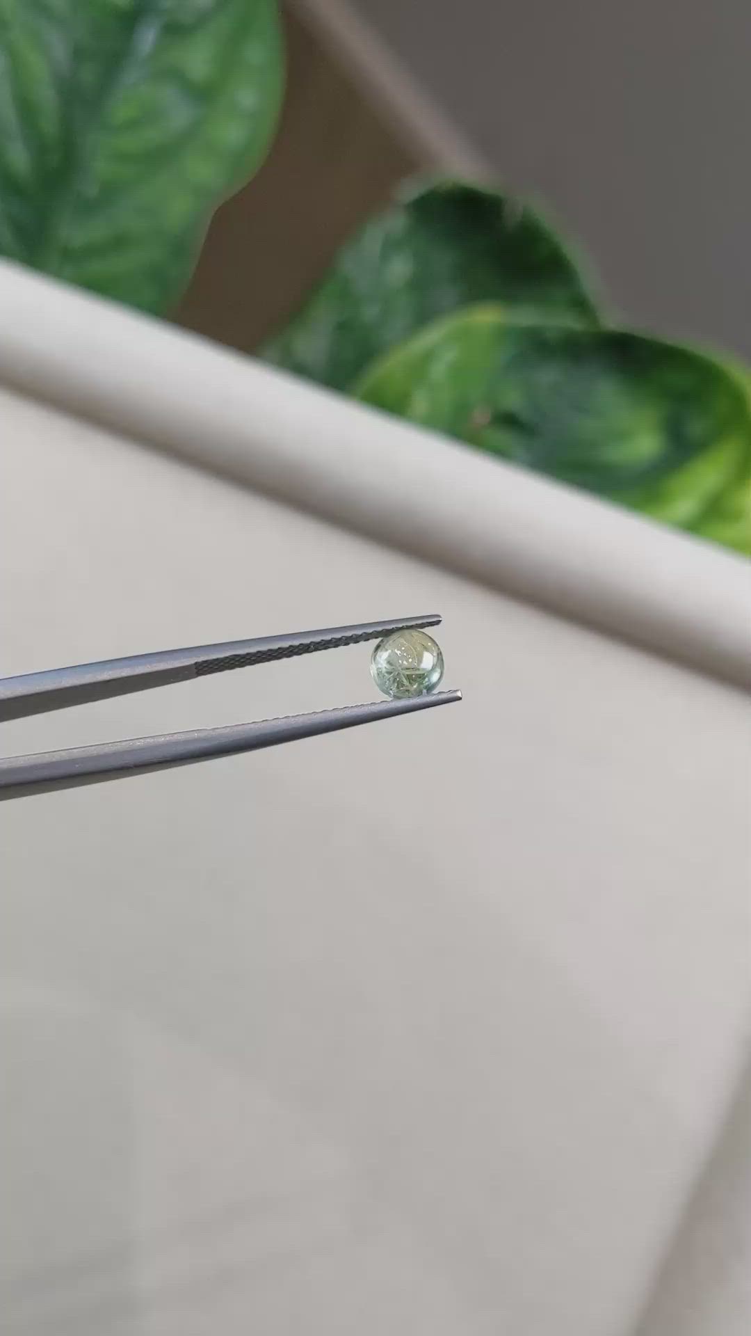 1.22 Ct. Bi Color Cabochon Sapphire from Montana Size Video