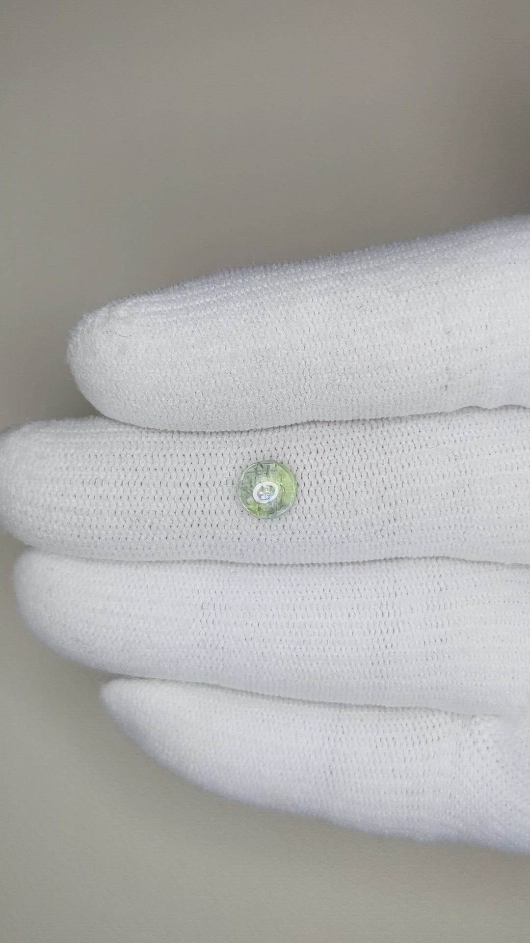 1.22 Ct. Bi Color Cabochon Sapphire from Montana Size Video