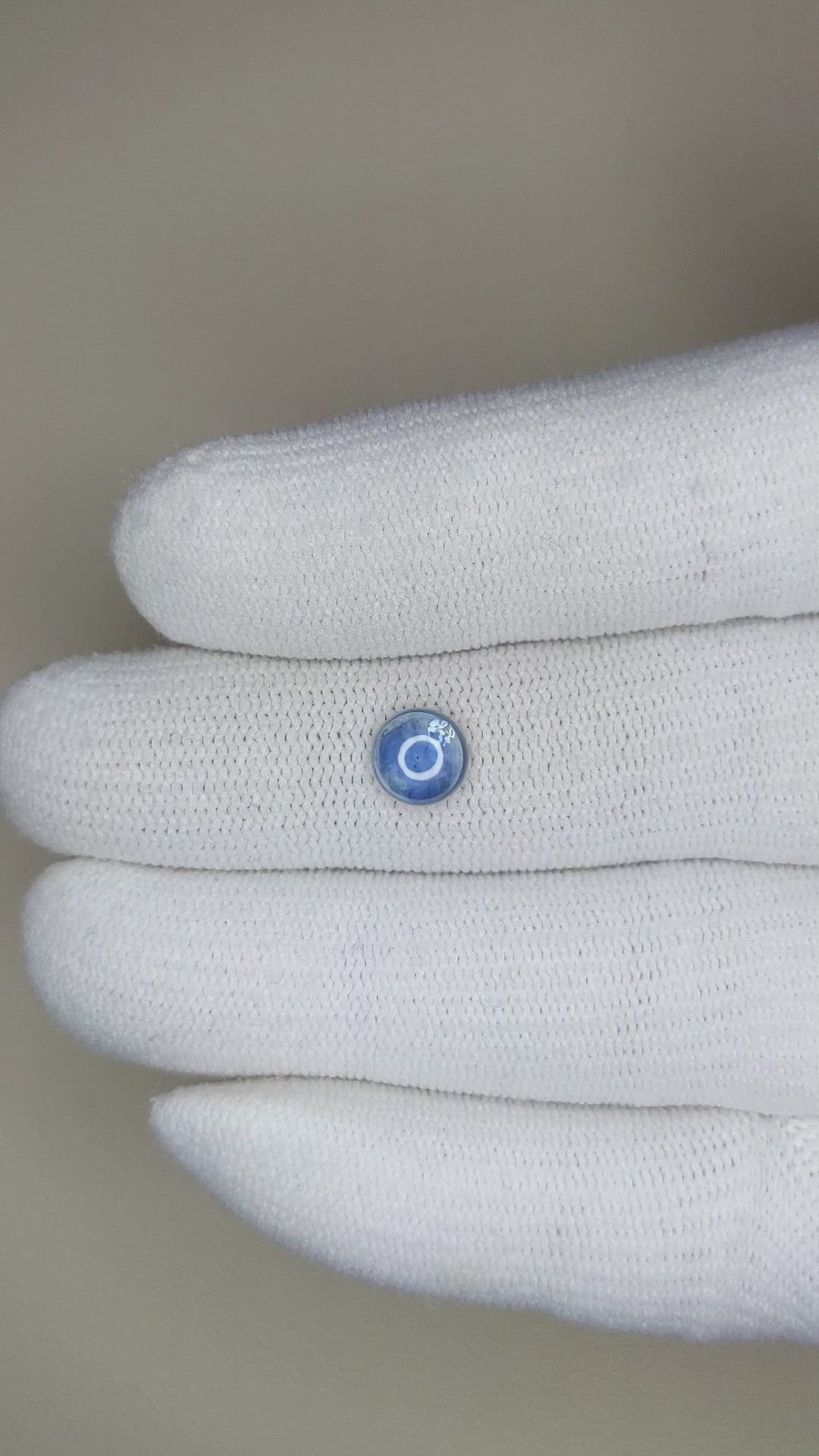 1.32 Ct. Blue Cabochon Sapphire from Montana Size Video