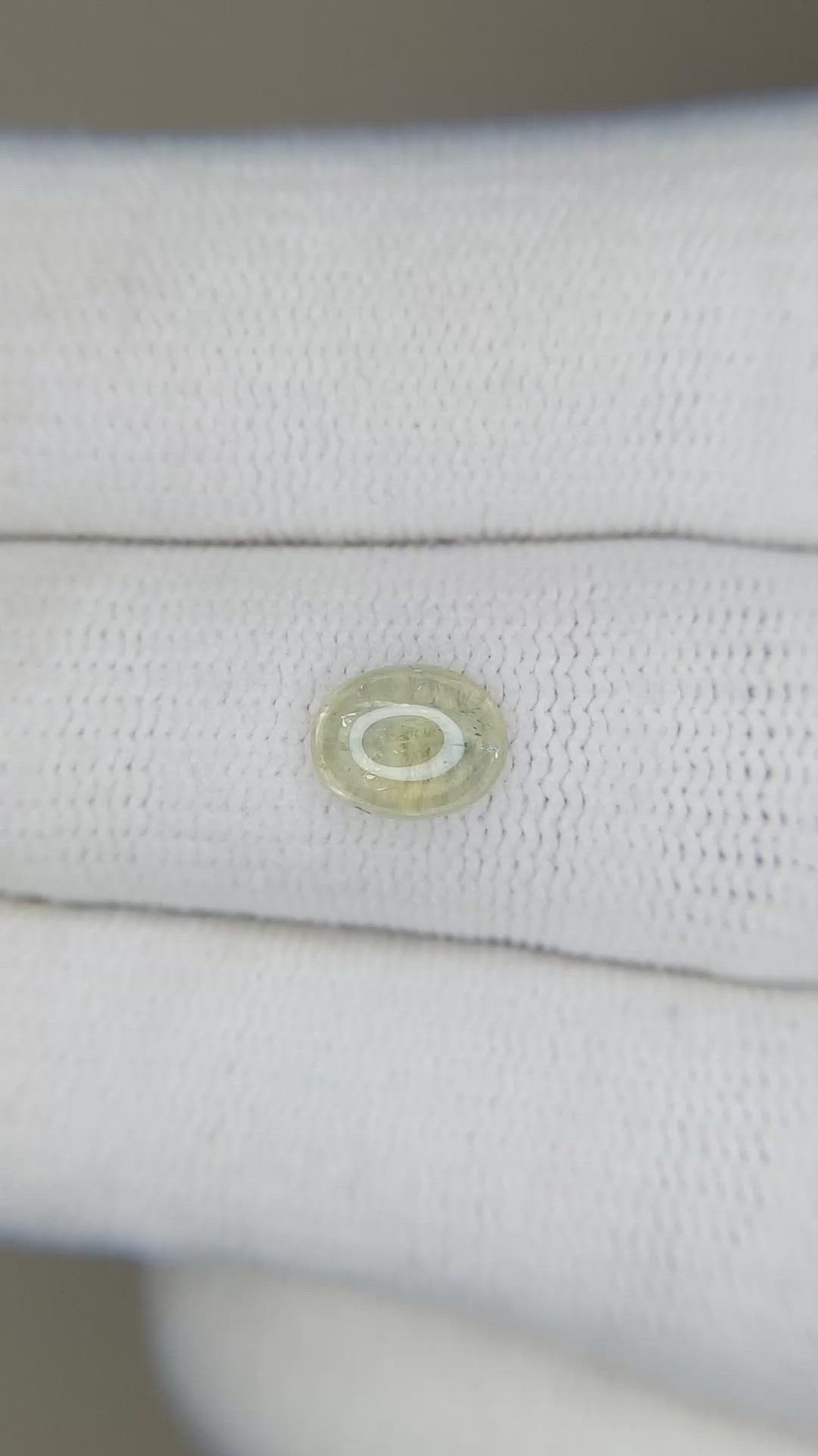 1.23 Ct. Yellow Cabochon Sapphire from Montana Size Video