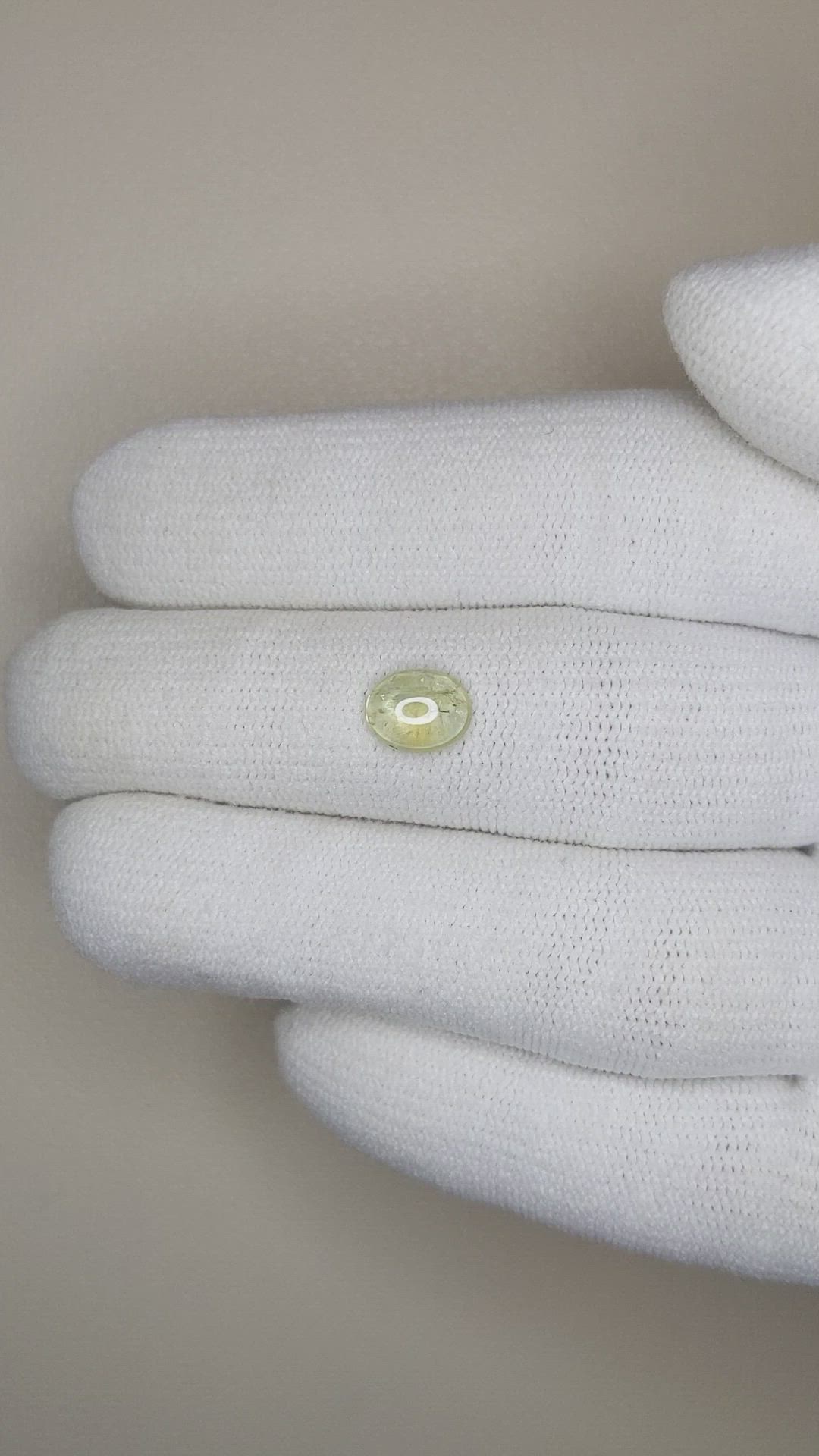 1.23 Ct. Yellow Cabochon Sapphire from Montana Size Video