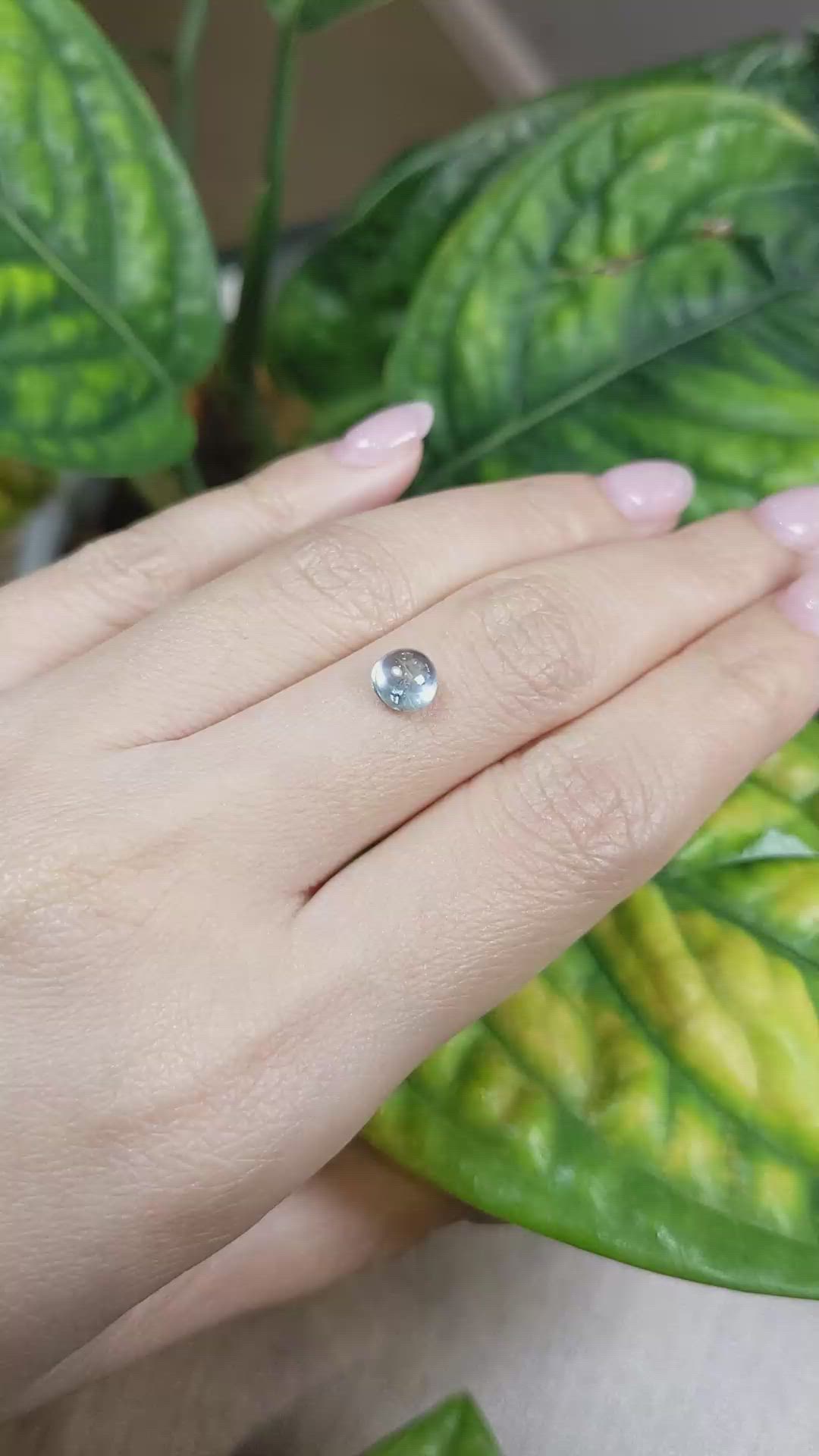 1.75 Ct. Blue Cabochon Sapphire from Montana Size Video