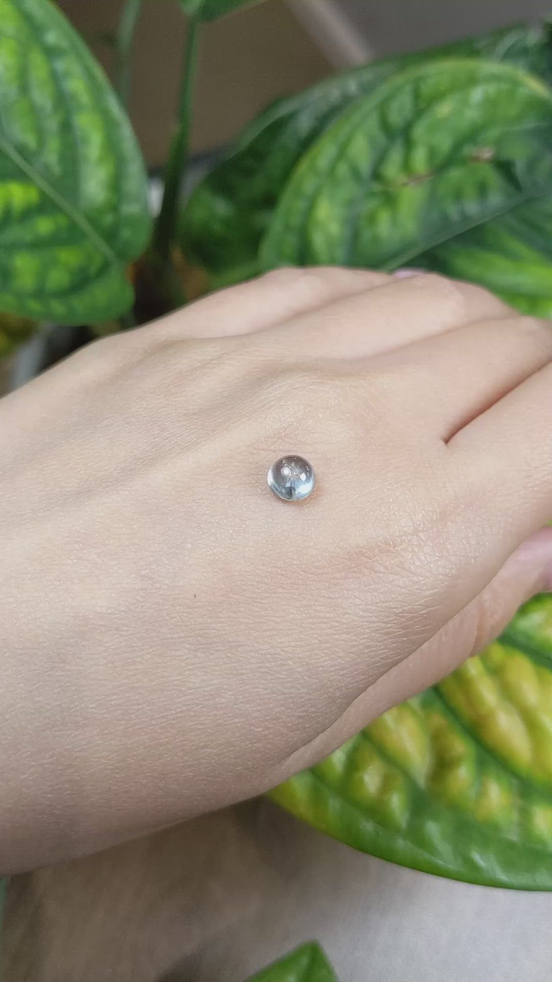 1.75 Ct. Blue Cabochon Sapphire from Montana Size Video