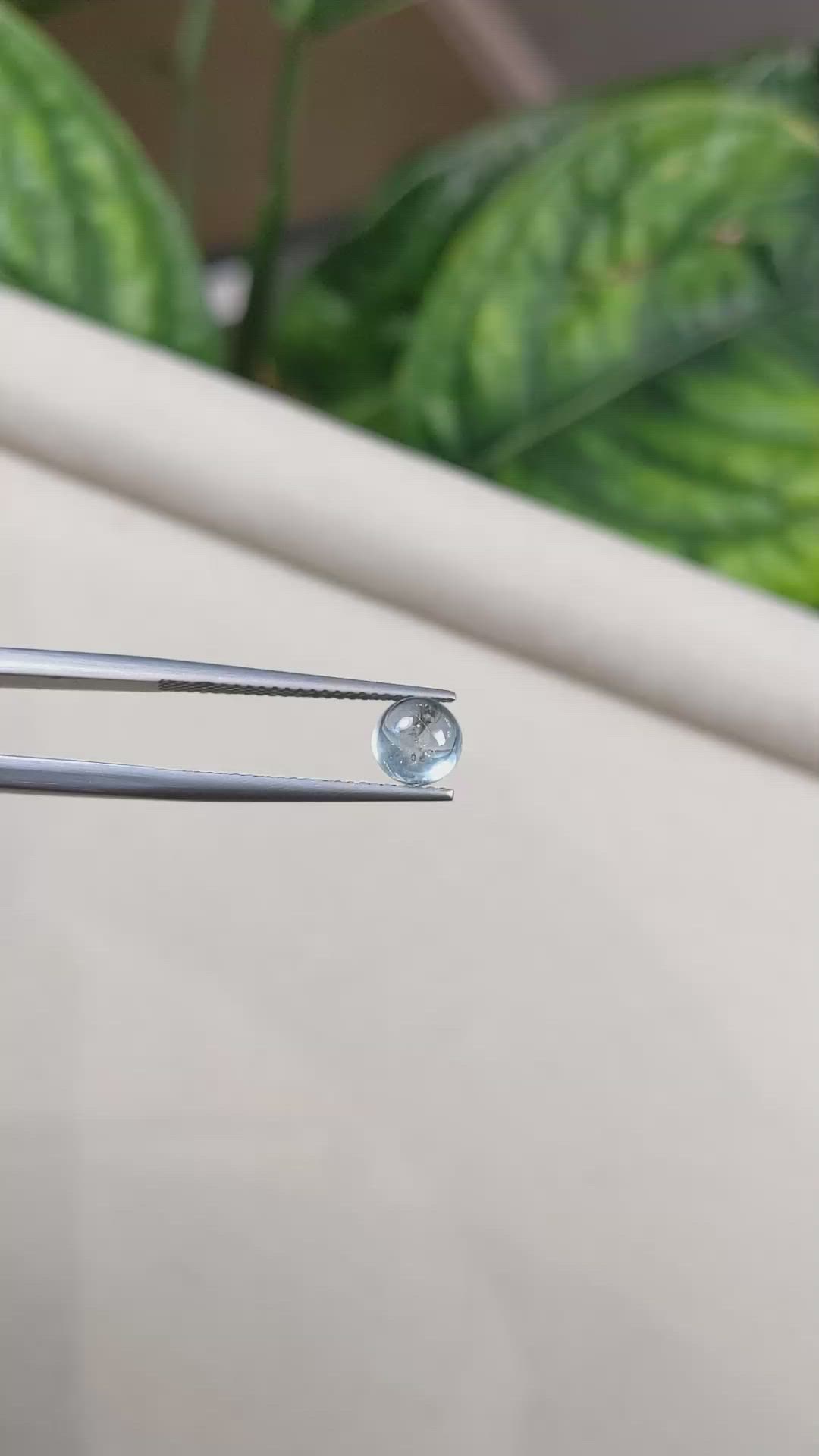 1.75 Ct. Blue Cabochon Sapphire from Montana Size Video