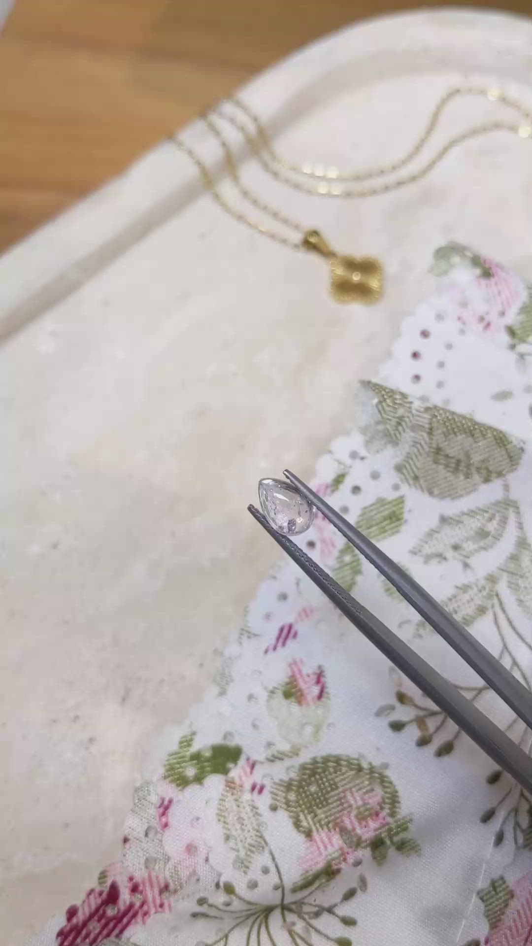 2.15 Ct. White Cabochon Sapphire from Montana Size Video