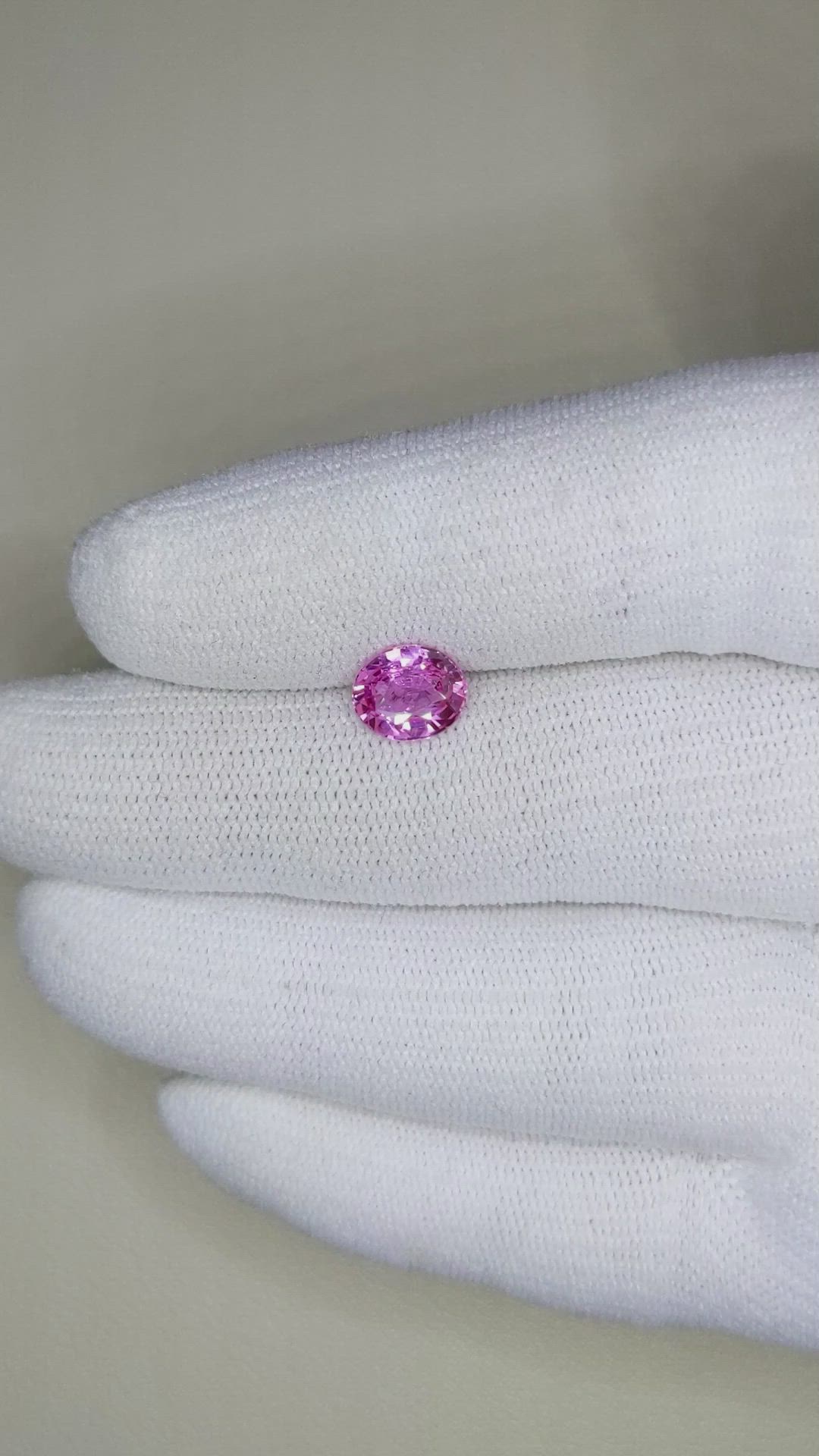 1.65 Ct. Purplish Pink Sapphire from Ceylon (Sri Lanka) Size Video