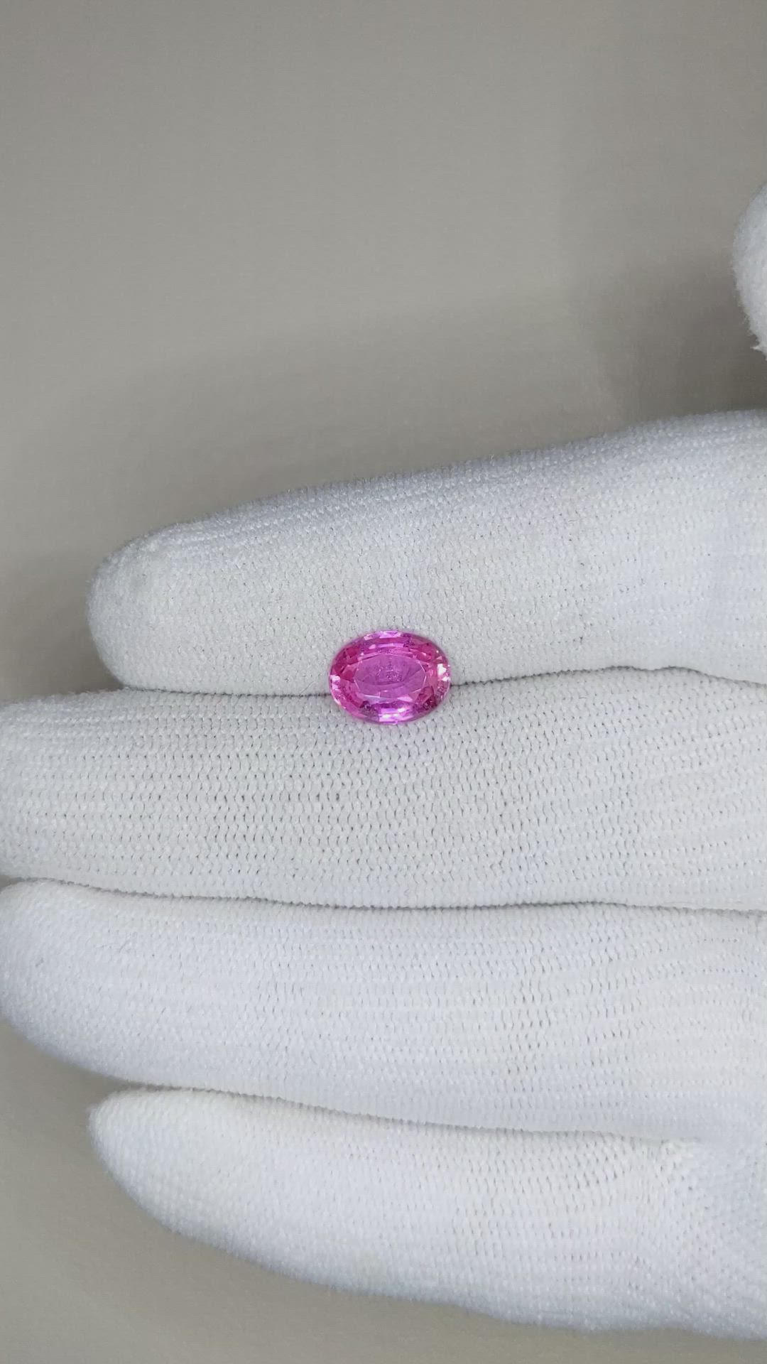 2.05 Ct. Pink Sapphire from Ceylon (Sri Lanka) Size Video
