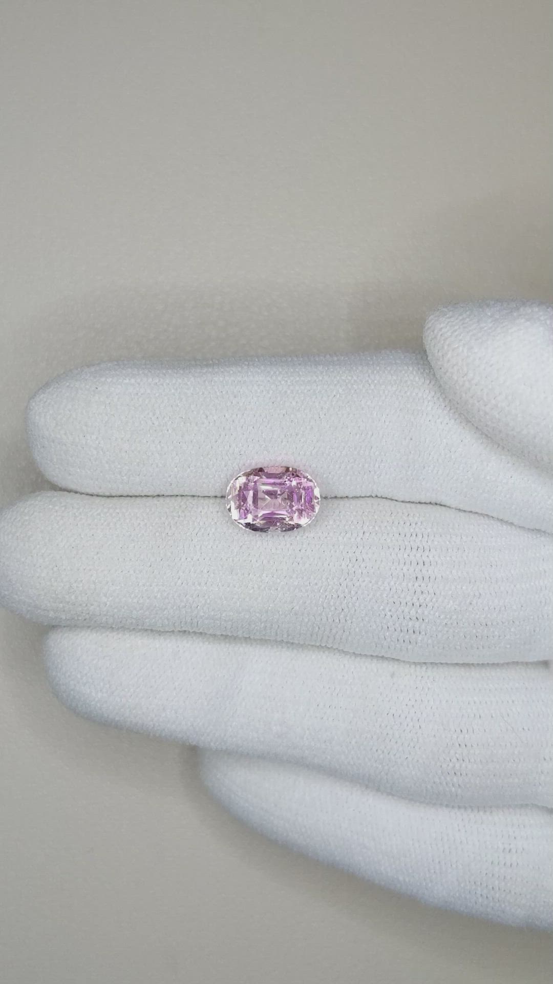 3.10 Ct. Pink Sapphire from Ceylon (Sri Lanka) Size Video