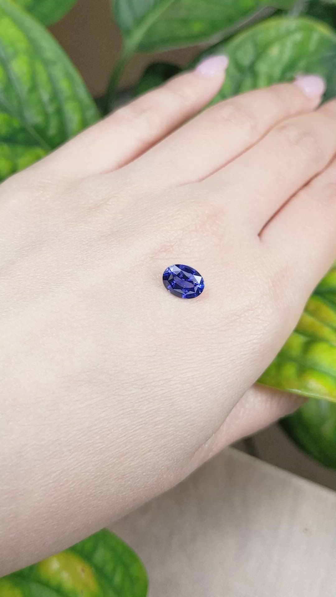 1.81 Ct. Blue Sapphire from Ceylon (Sri Lanka) Size Video