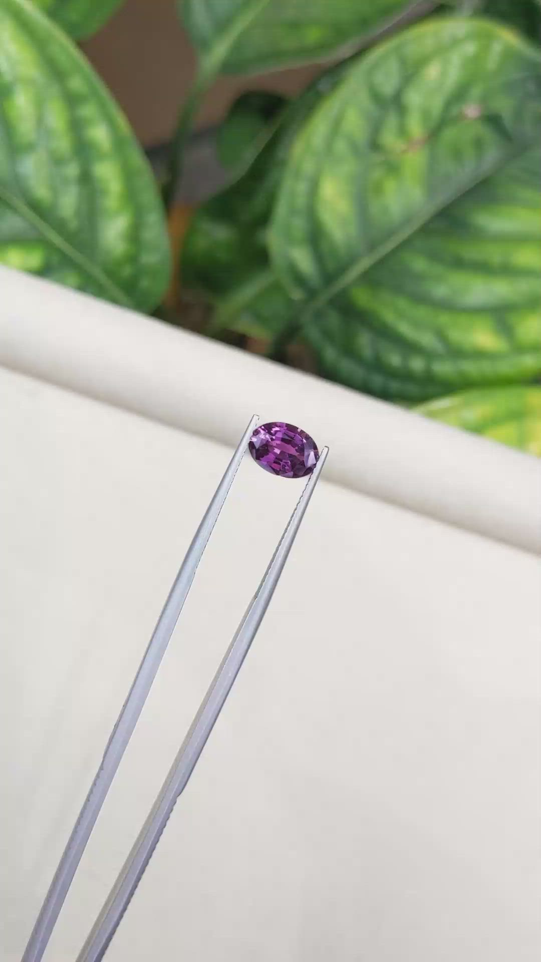 1.84 Ct. Purple Sapphire from Ceylon (Sri Lanka) Size Video