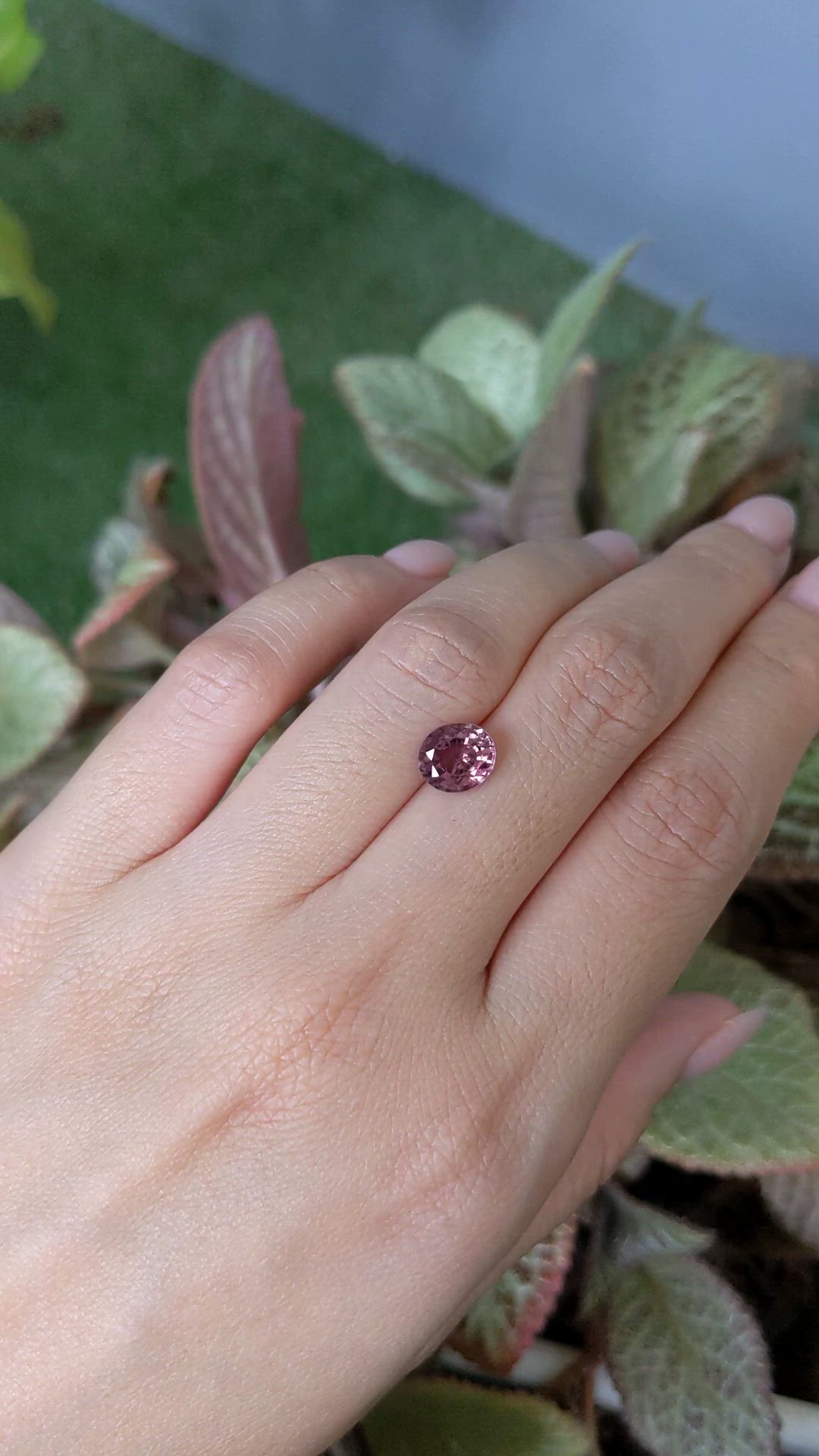 2.15 Ct. Pinkish Brown Sapphire from Ceylon (Sri Lanka) Size Video