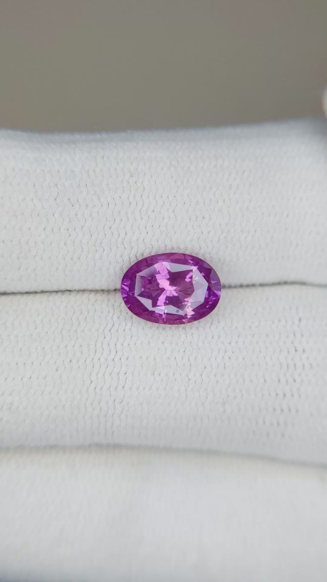 2.00 Ct. Pinkish Purple Sapphire from Ceylon (Sri Lanka) Size Video