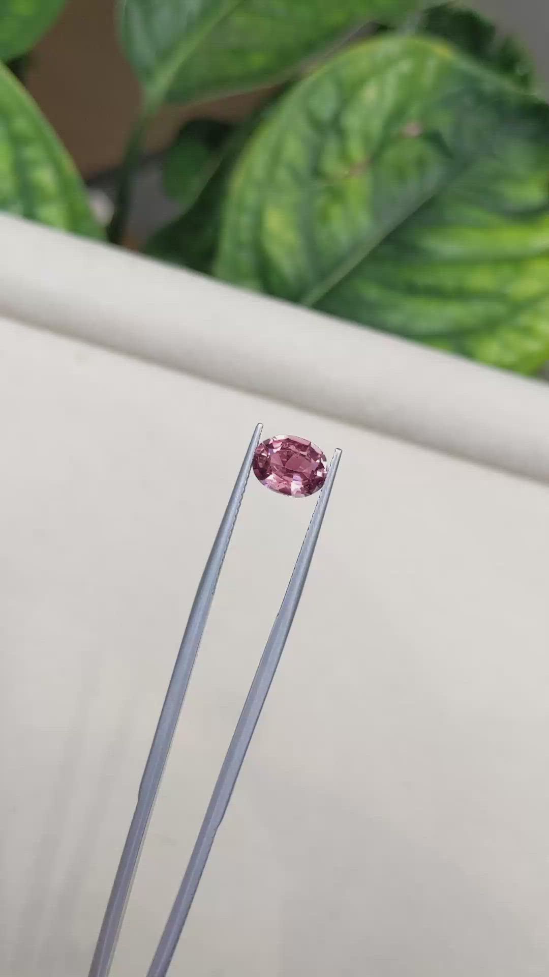 2.05 Ct. Reddish Pink Sapphire from Ceylon (Sri Lanka) Size Video