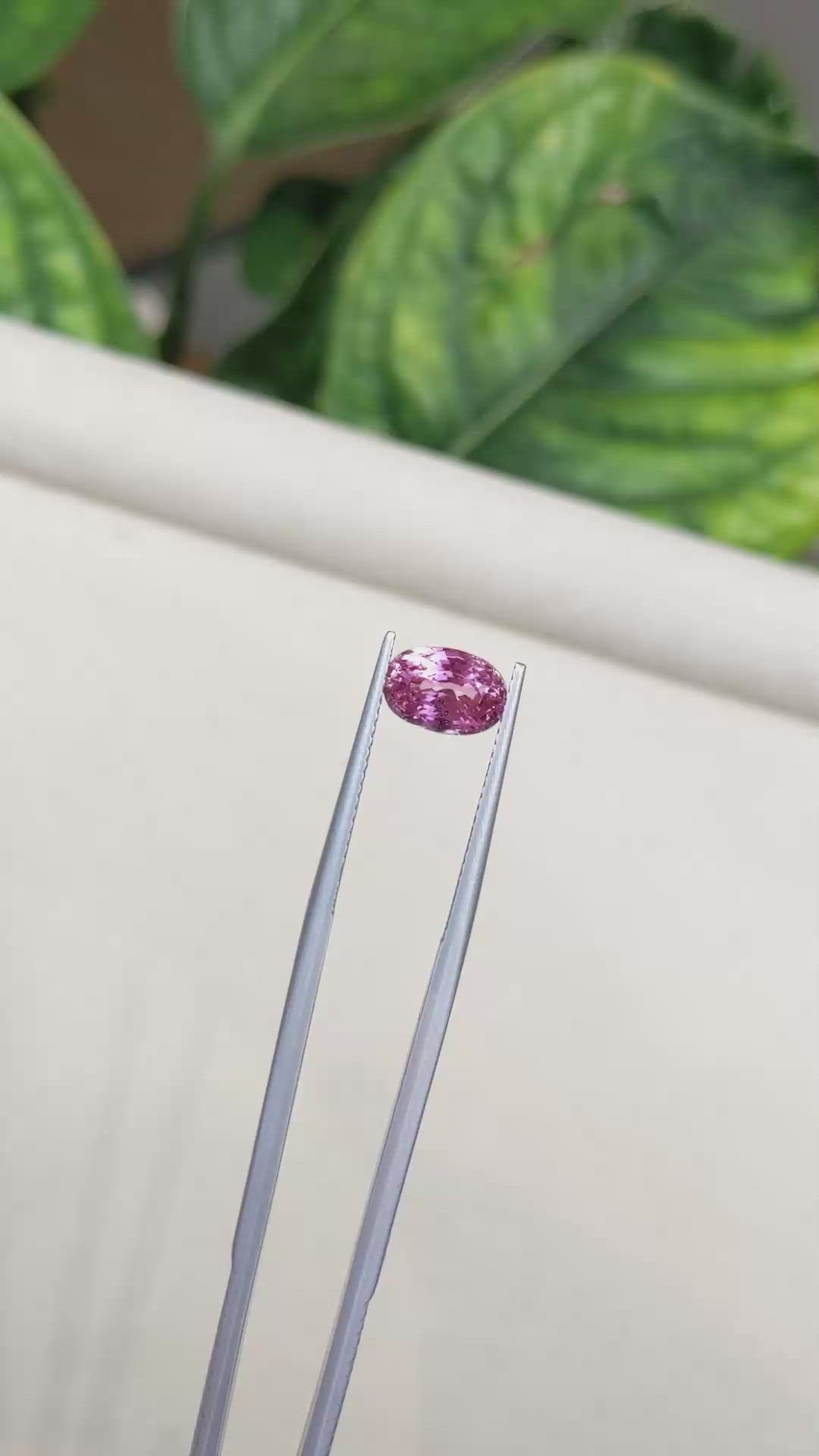 2.36 Ct. Pink Sapphire from Ceylon (Sri Lanka) Size Video