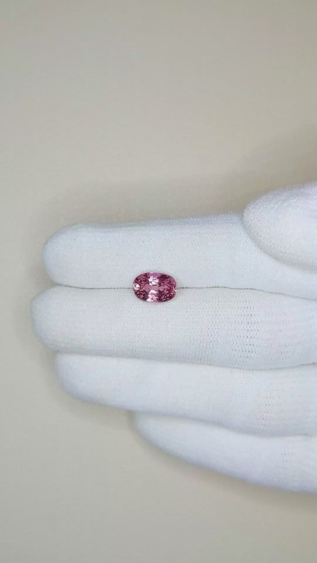 2.36 Ct. Pink Sapphire from Ceylon (Sri Lanka) Size Video