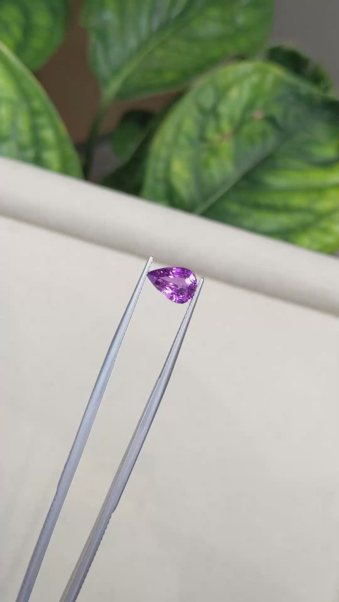 2.24 Ct. Purplish Pink Sapphire from Ceylon (Sri Lanka) Size Video