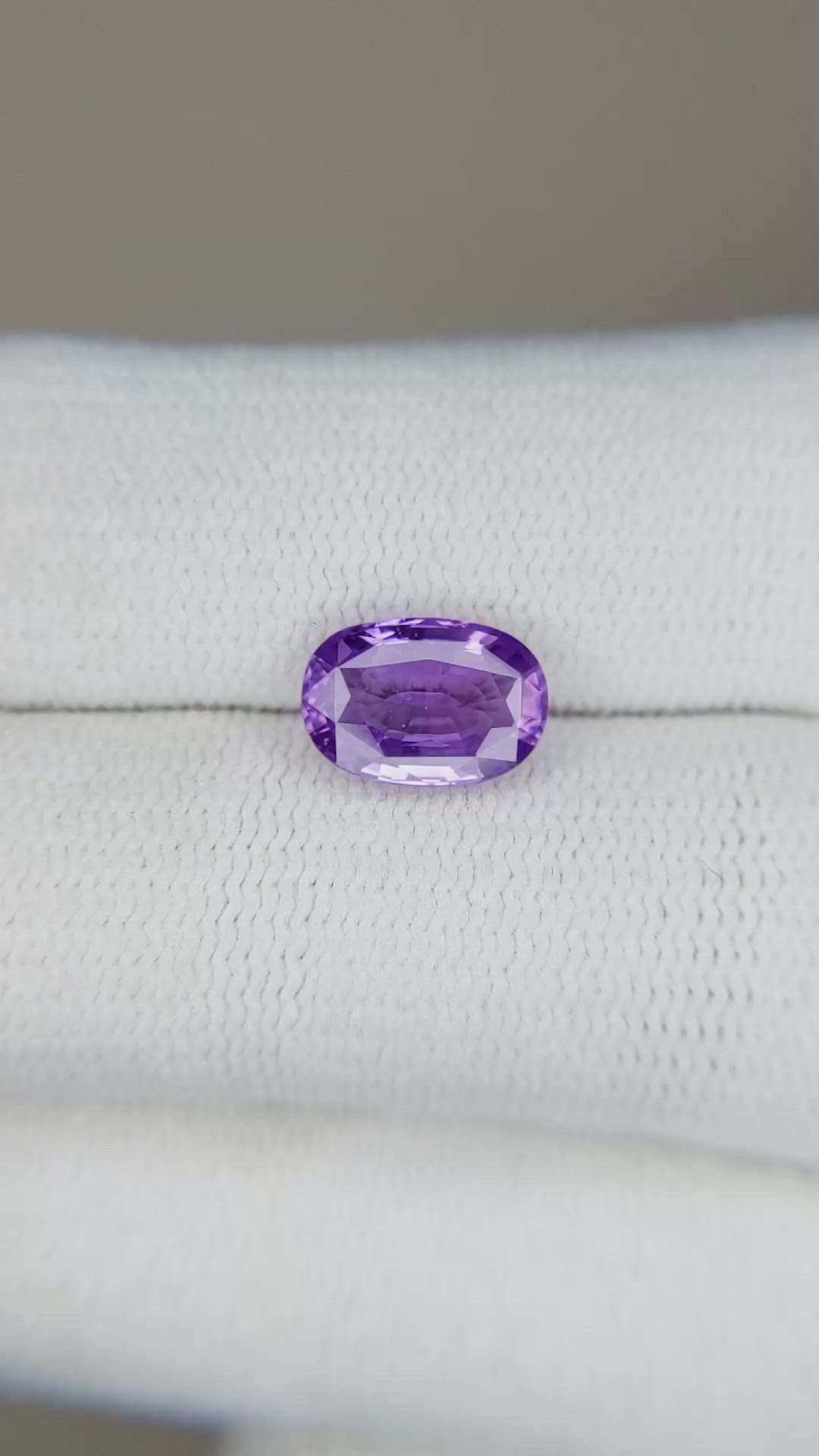 2.07 Ct. Purple Sapphire from Ceylon (Sri Lanka) Size Video